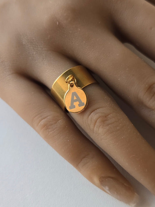 Bague avec médaillon personnalisé