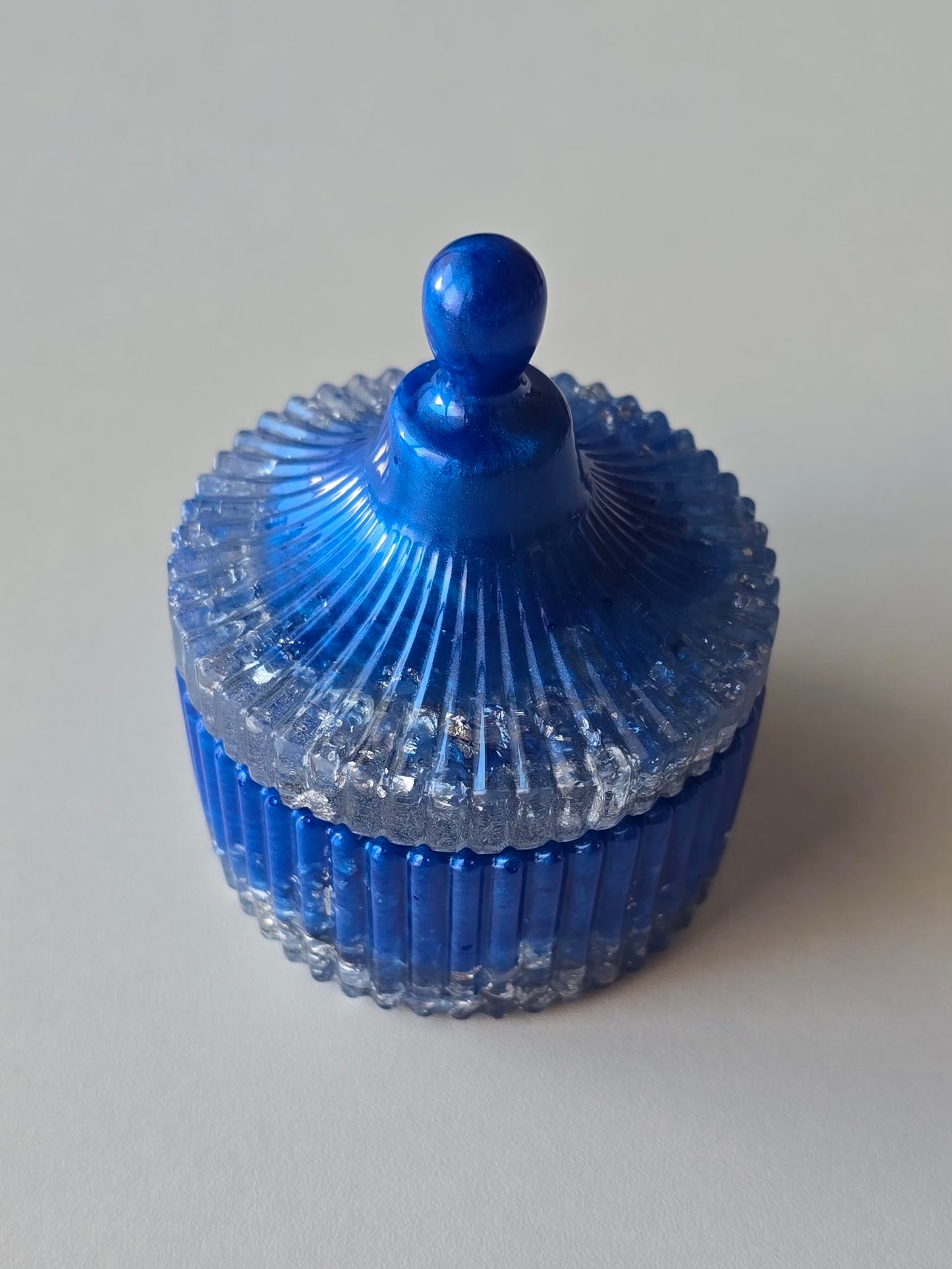 Boîte à bijoux - Bleu & Argent