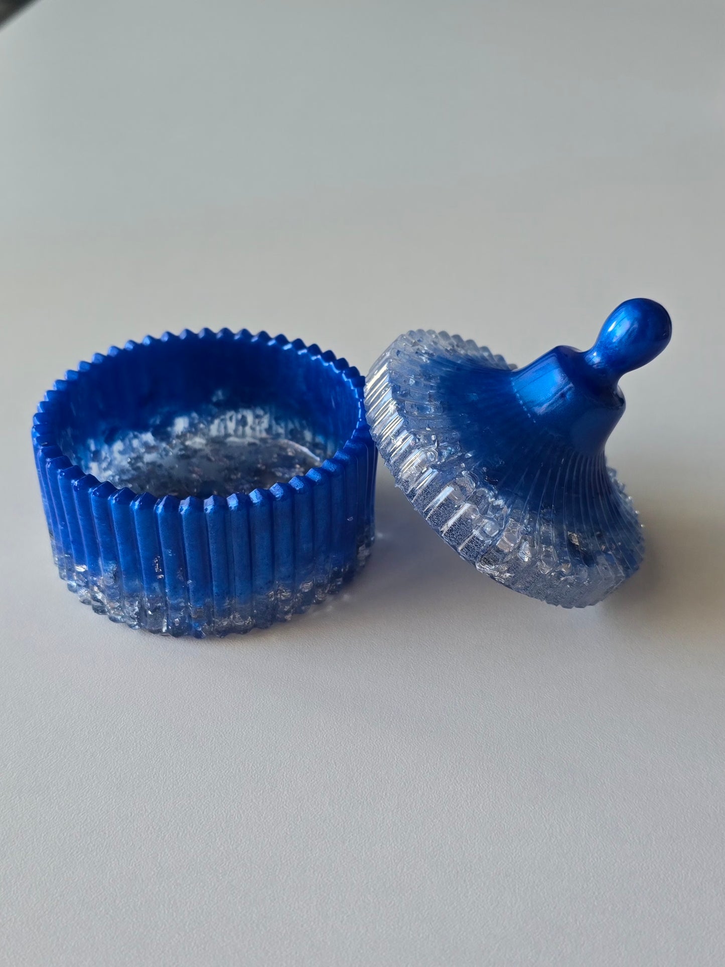 Boîte à bijoux - Bleu & Argent