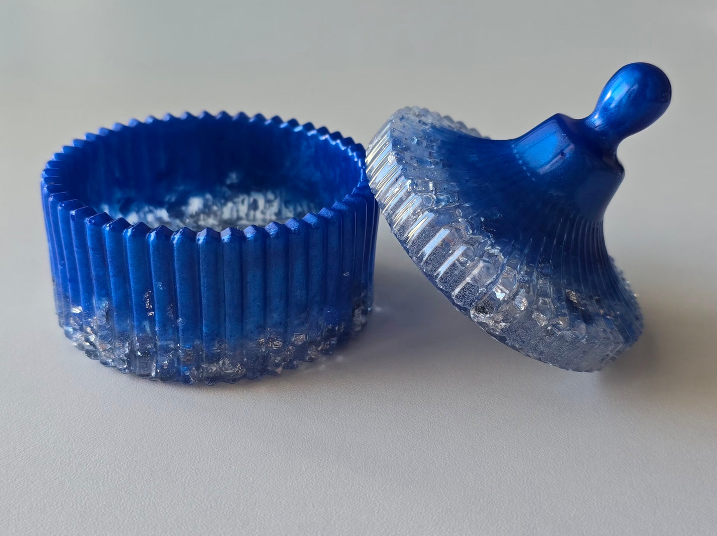 Boîte à bijoux - Bleu & Argent