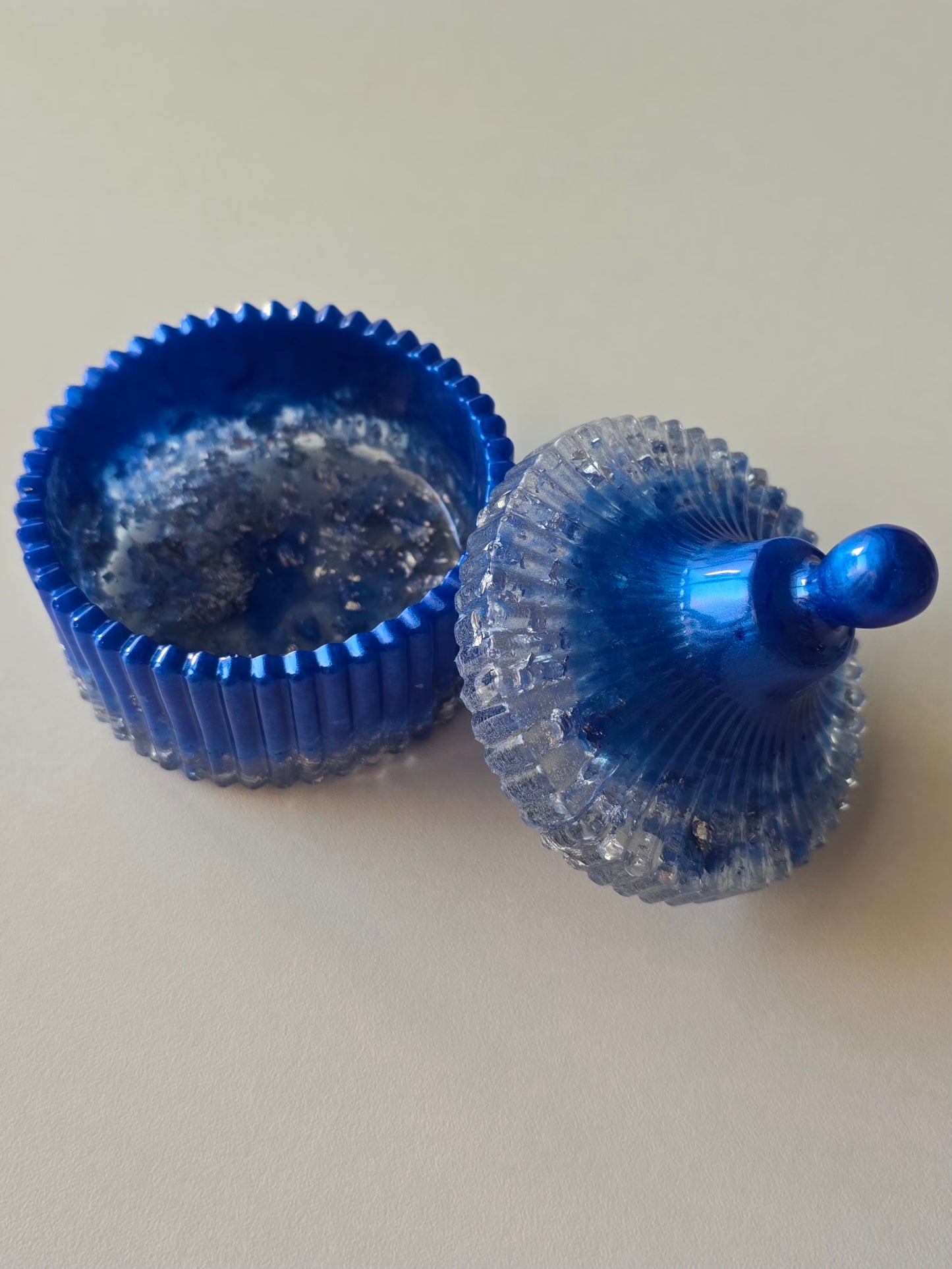 Boîte à bijoux - Bleu & Argent