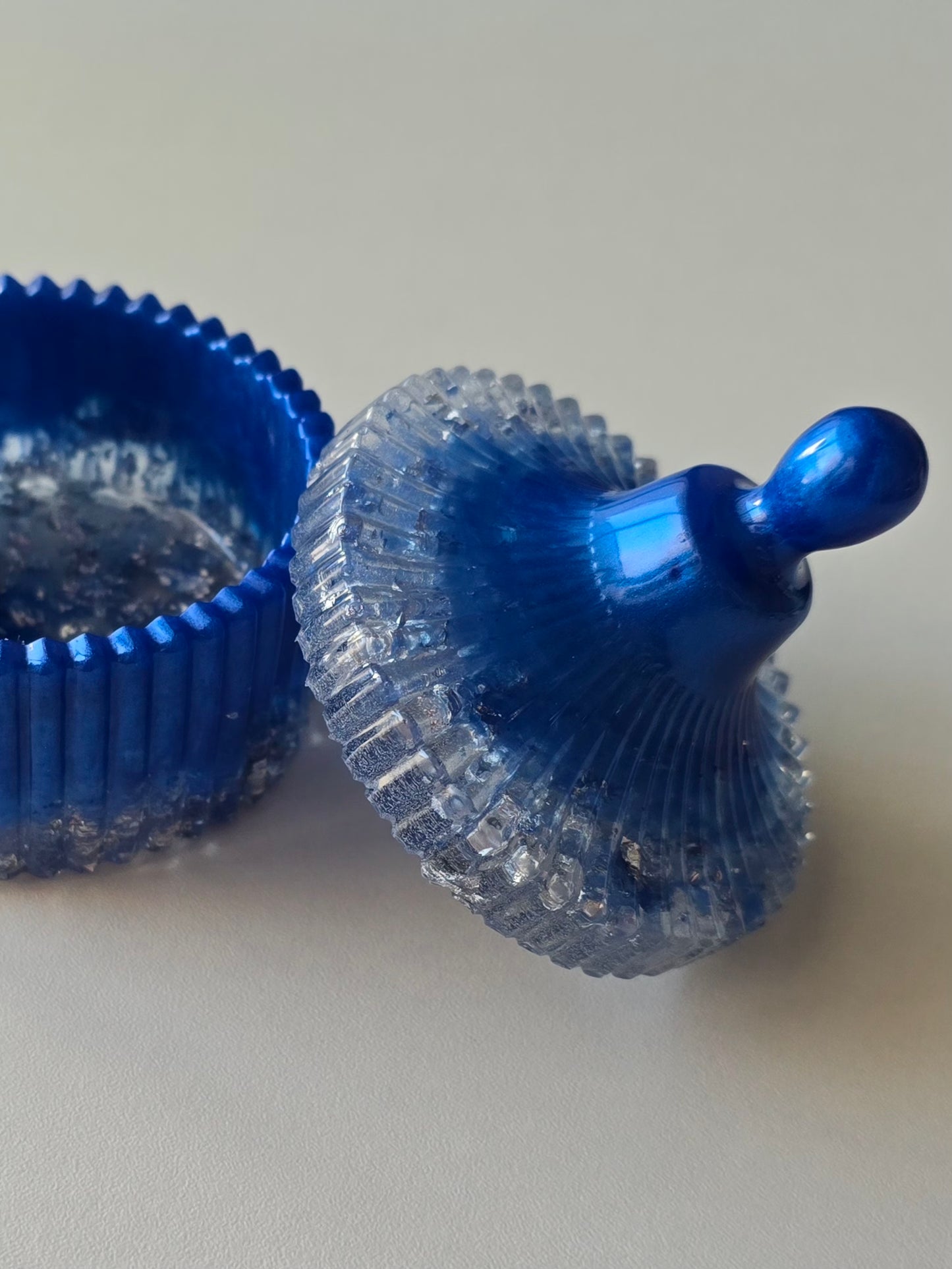 Boîte à bijoux - Bleu & Argent