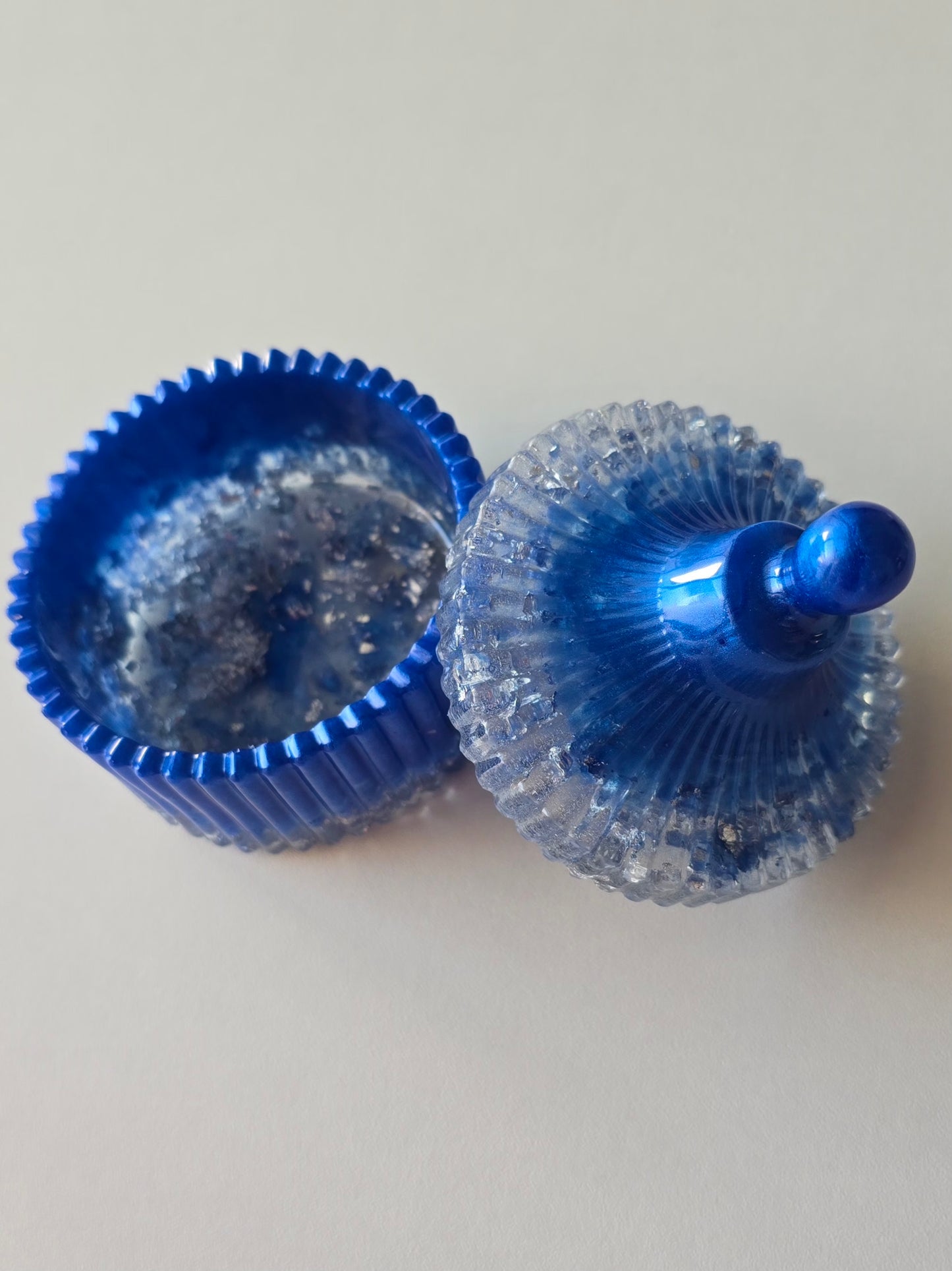 Boîte à bijoux - Bleu & Argent