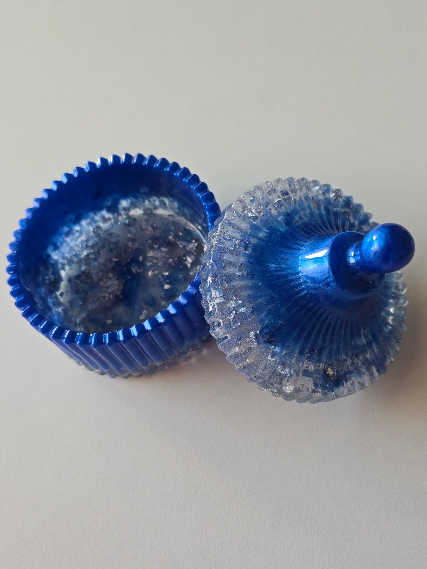 Boîte à bijoux - Bleu & Argent