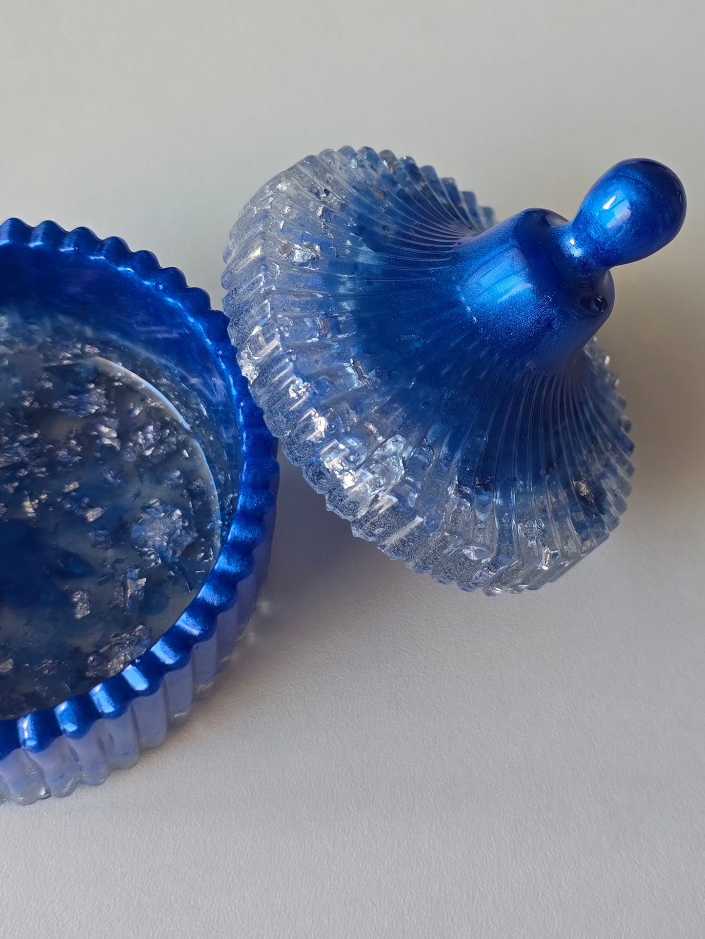 Boîte à bijoux - Bleu & Argent
