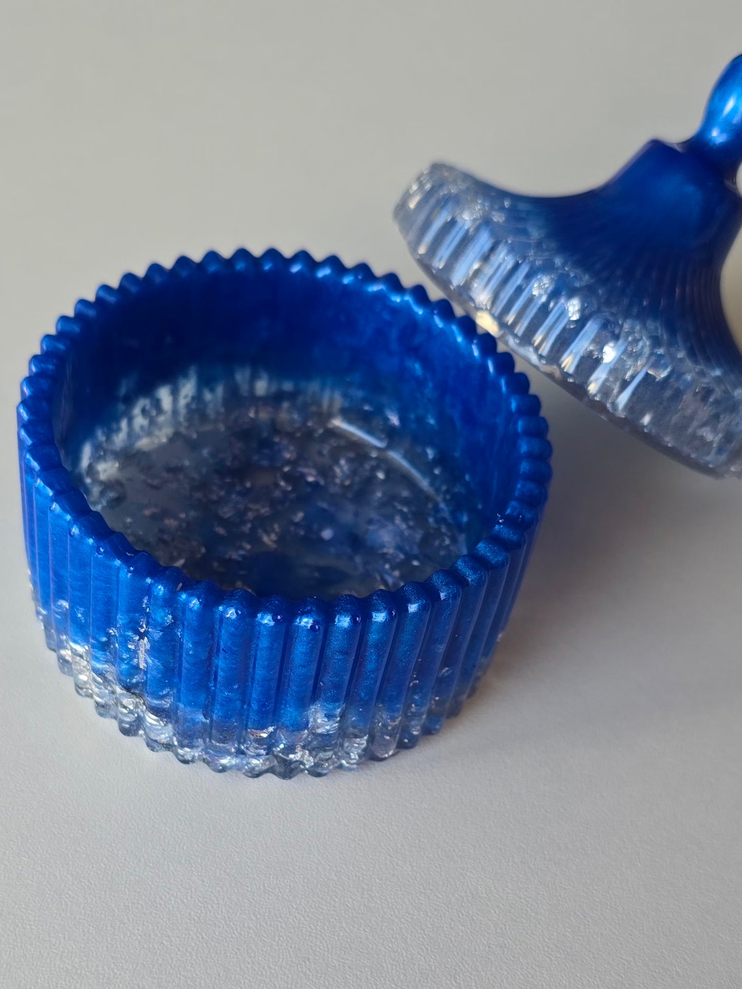 Boîte à bijoux - Bleu & Argent
