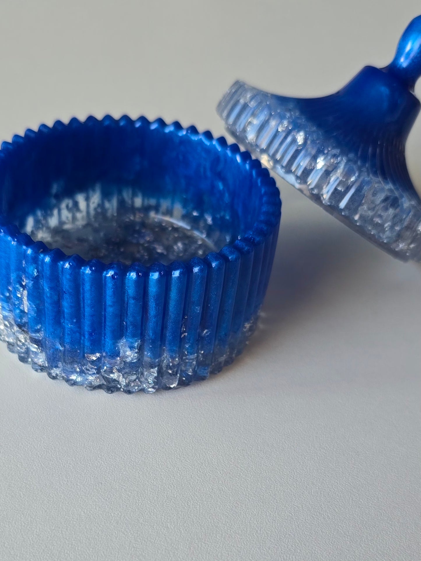 Boîte à bijoux - Bleu & Argent