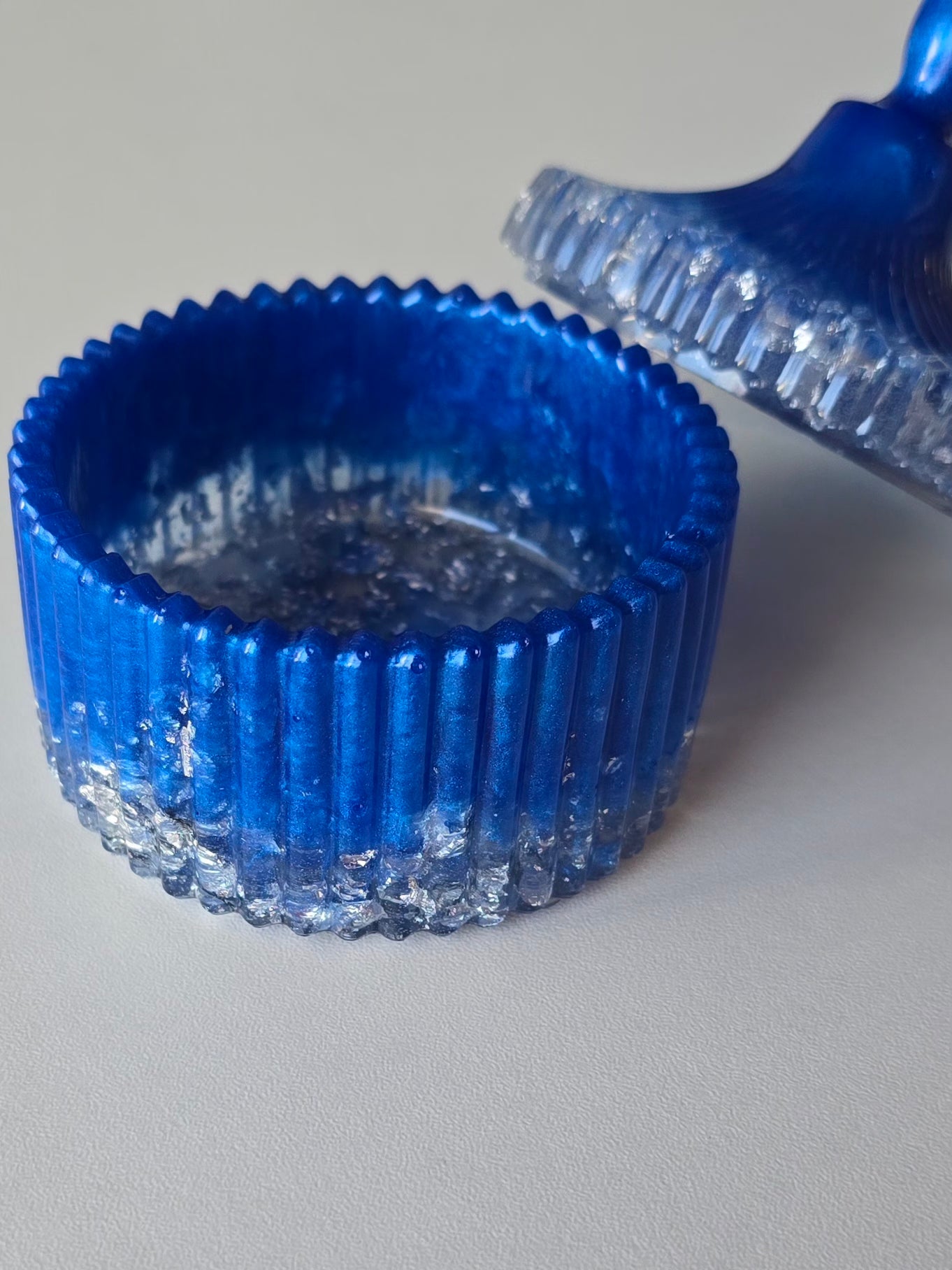 Boîte à bijoux - Bleu & Argent