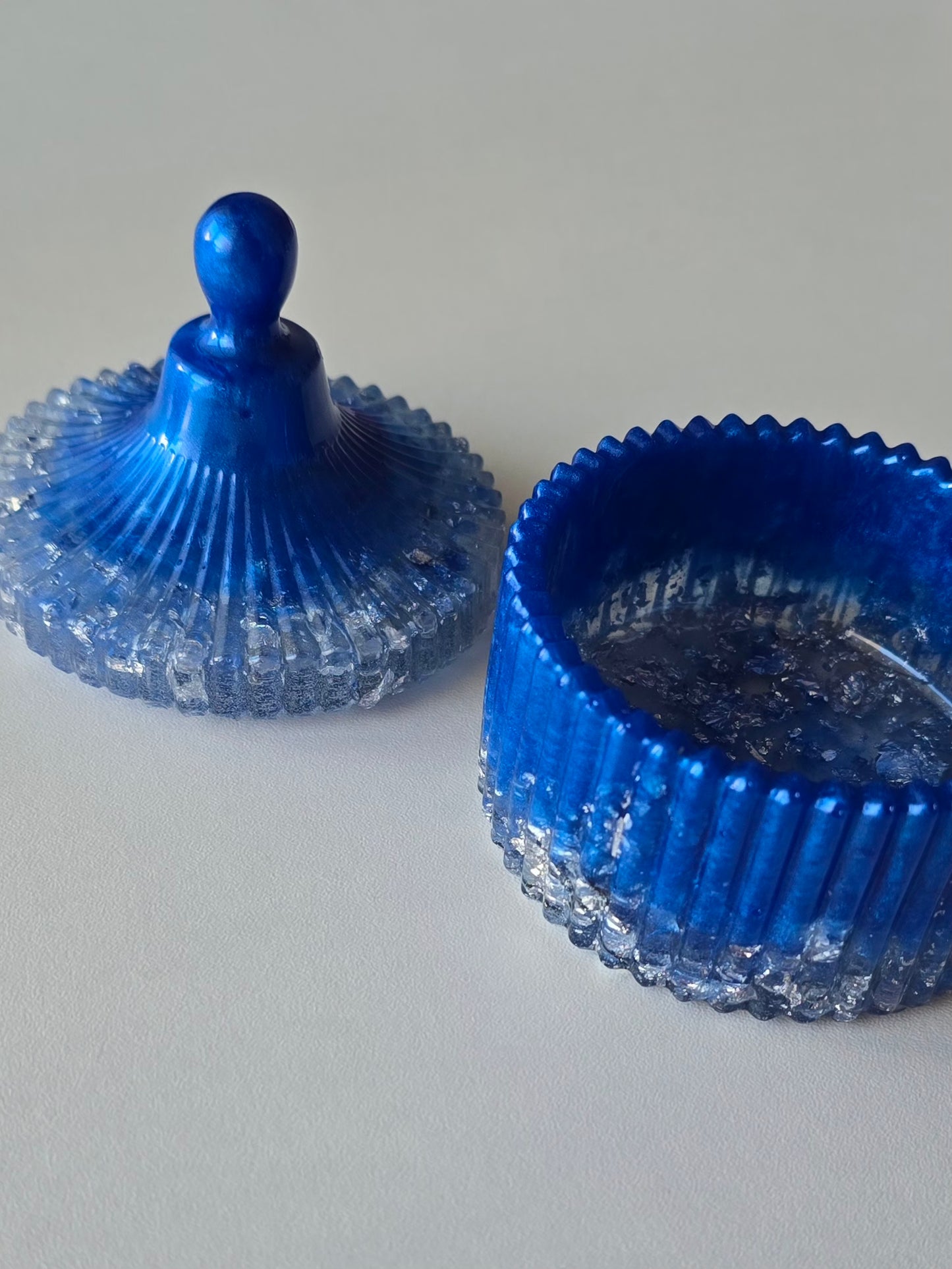 Boîte à bijoux - Bleu & Argent