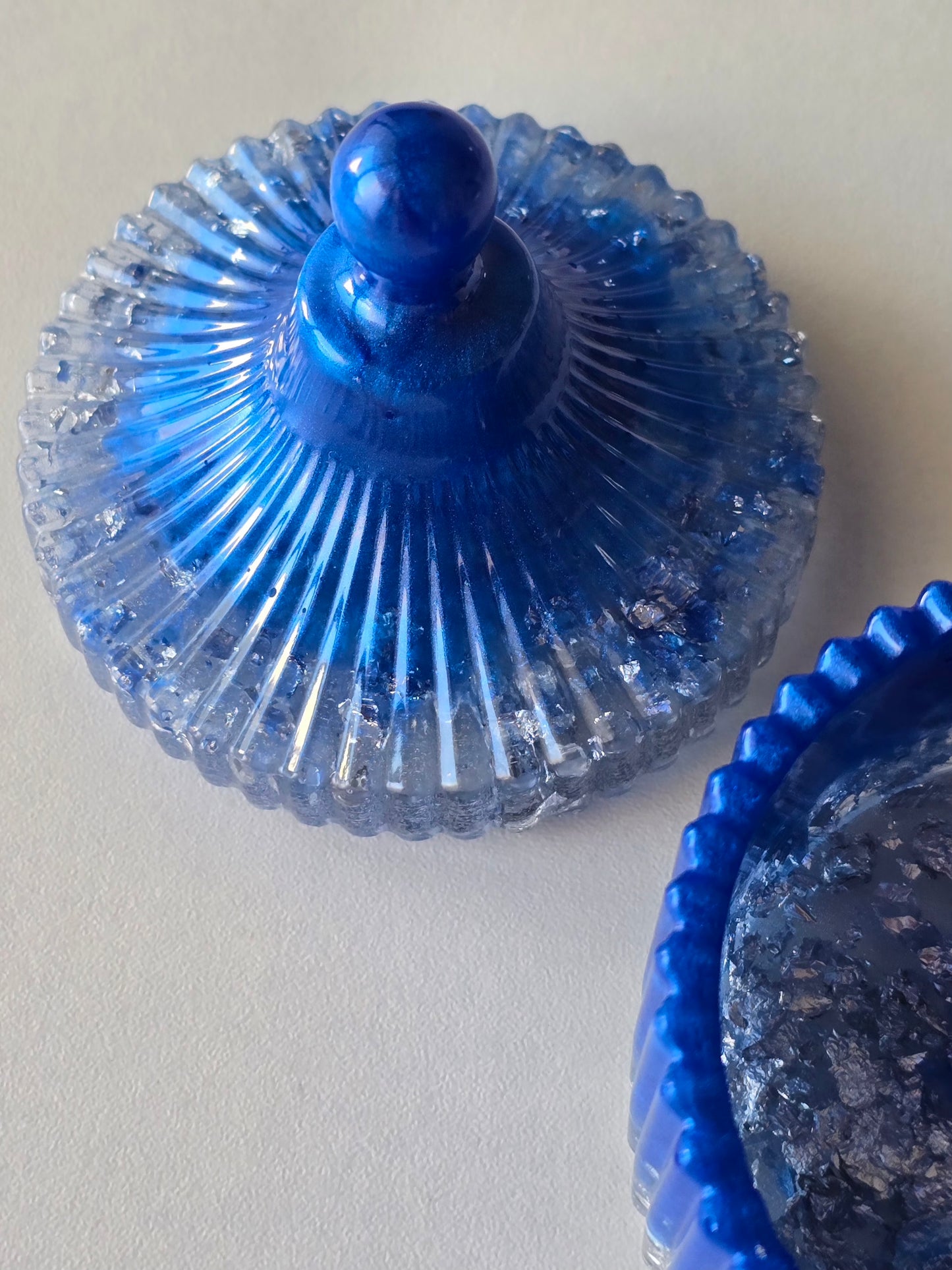 Boîte à bijoux - Bleu & Argent