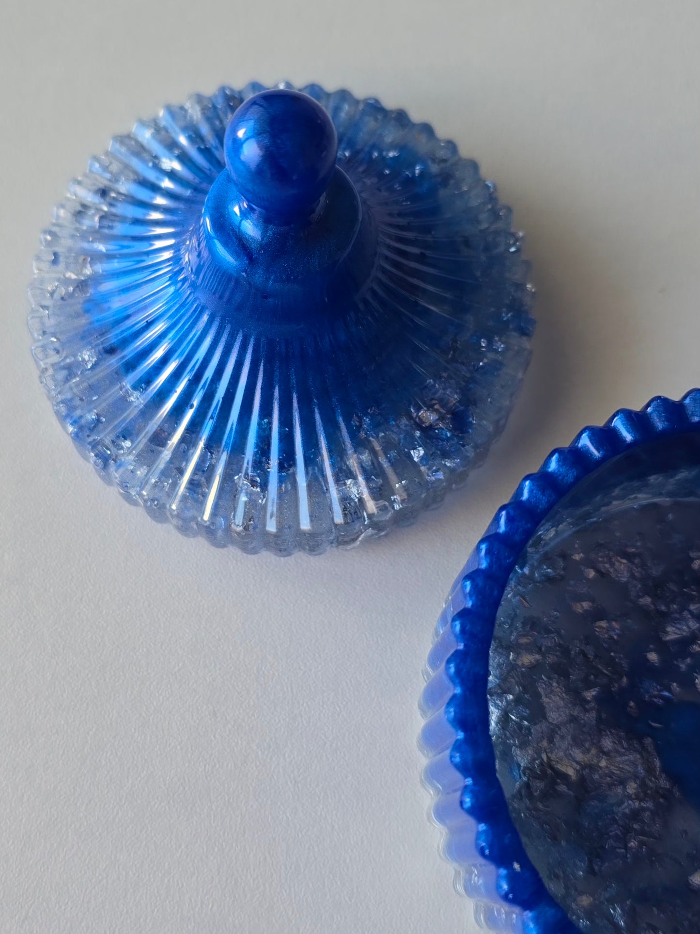 Boîte à bijoux - Bleu & Argent