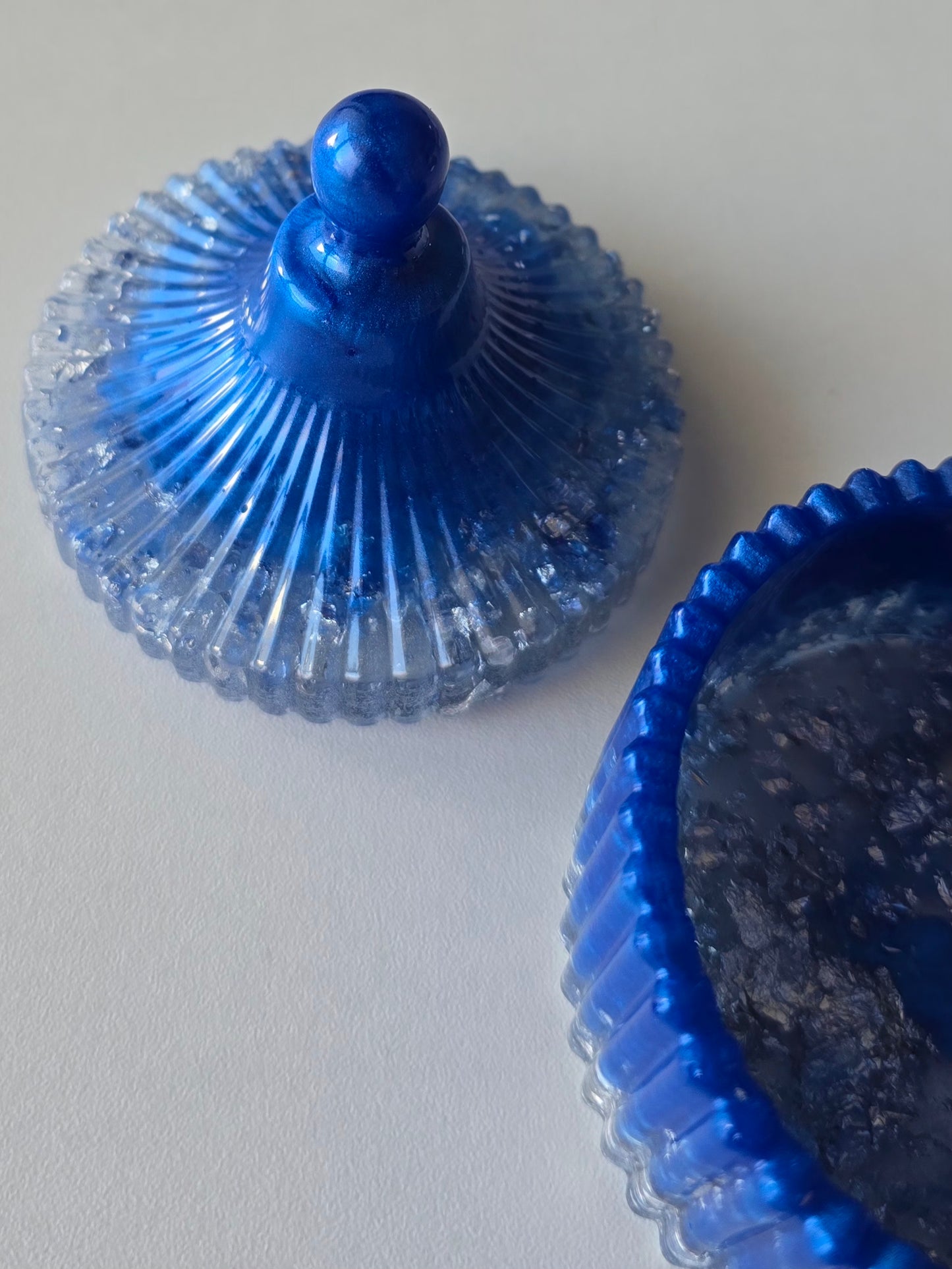 Boîte à bijoux - Bleu & Argent