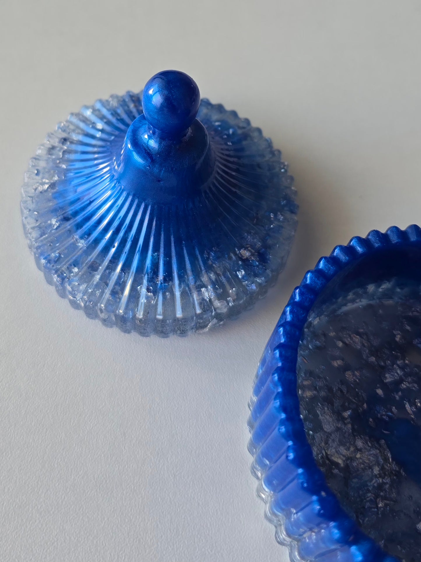 Boîte à bijoux - Bleu & Argent