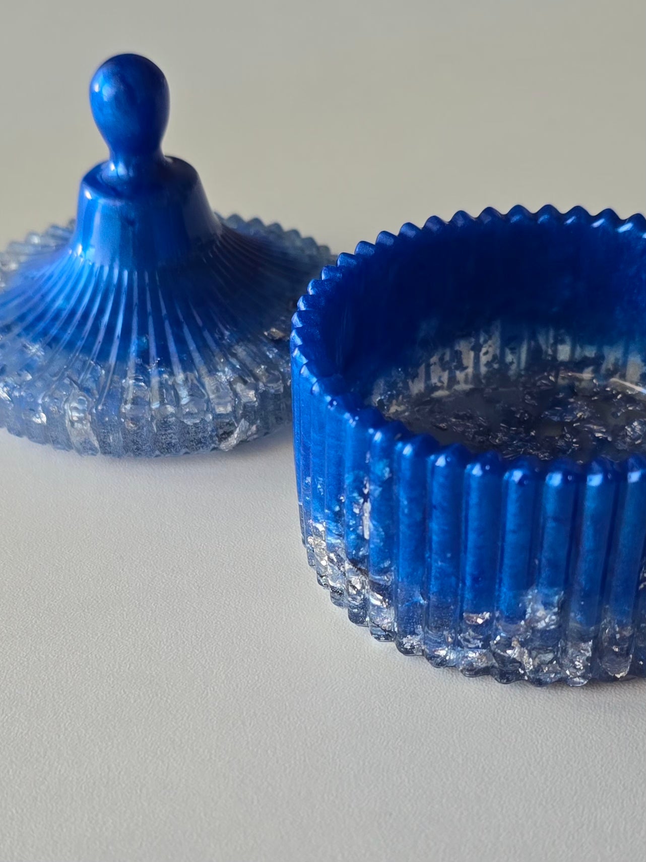Boîte à bijoux - Bleu & Argent