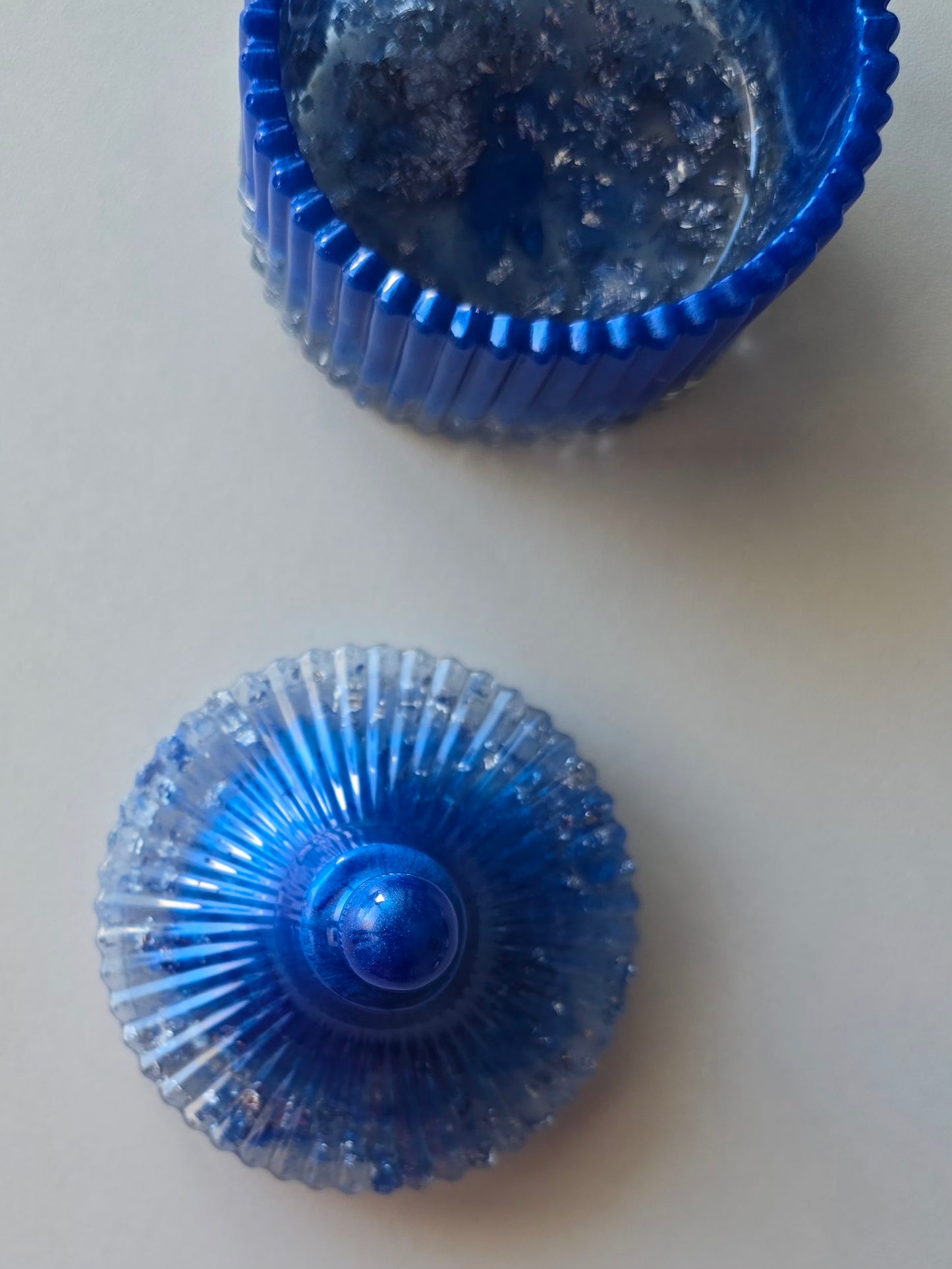 Boîte à bijoux - Bleu & Argent
