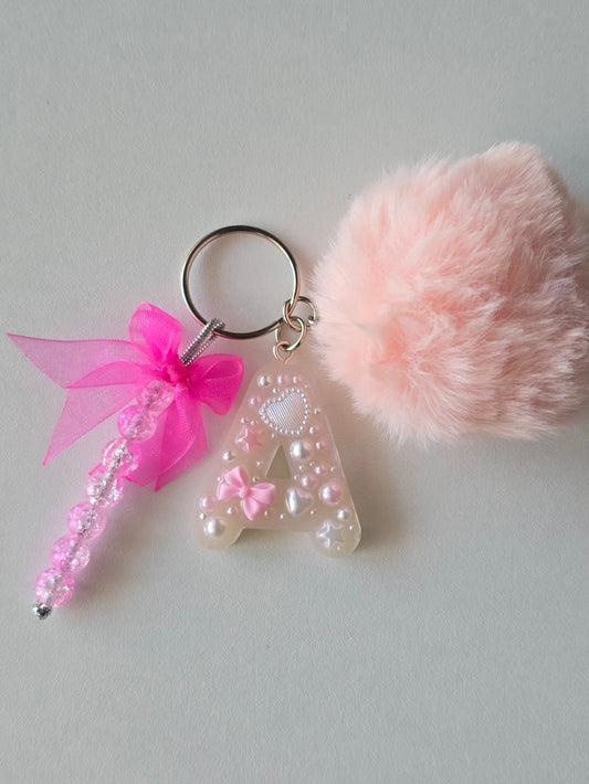 Porte-clé résine epoxy fait main