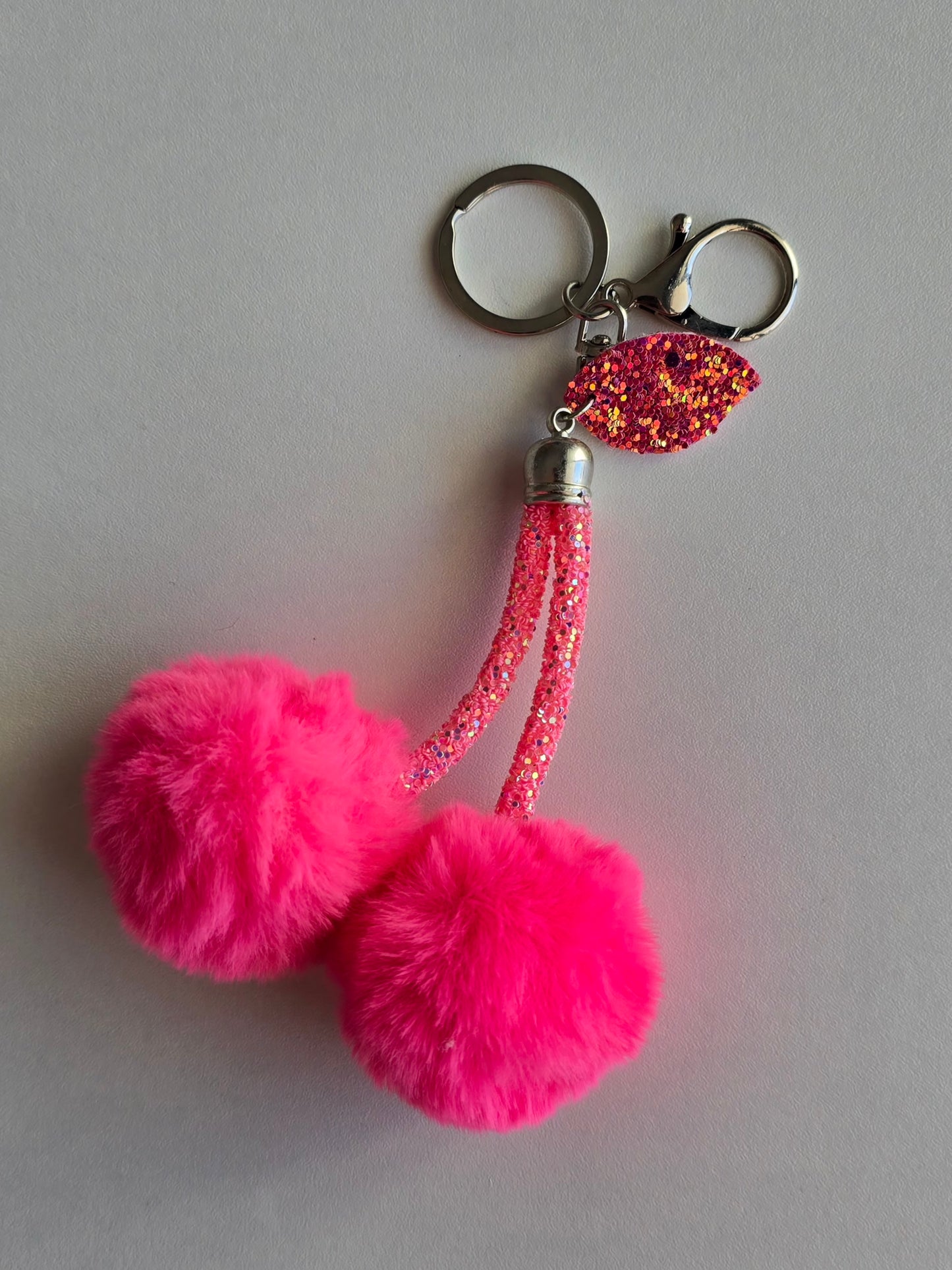 Porte-clé Cherry Pompon