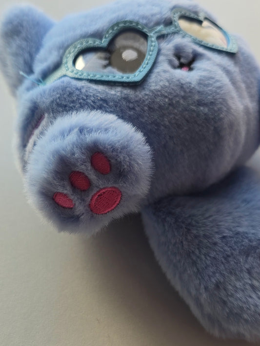 Grosse peluche chaton porte-clé