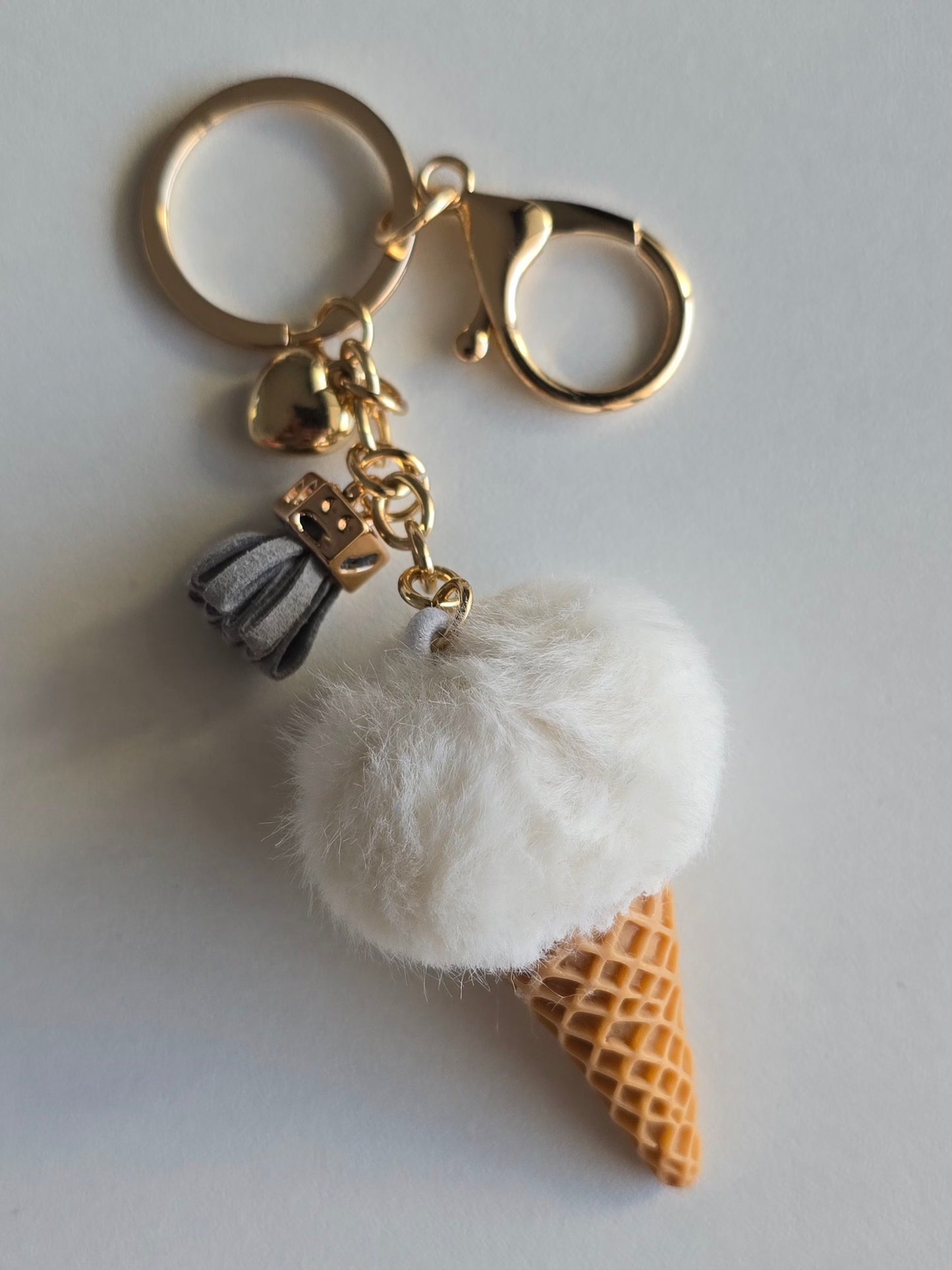 Porte-clé Glace pompon