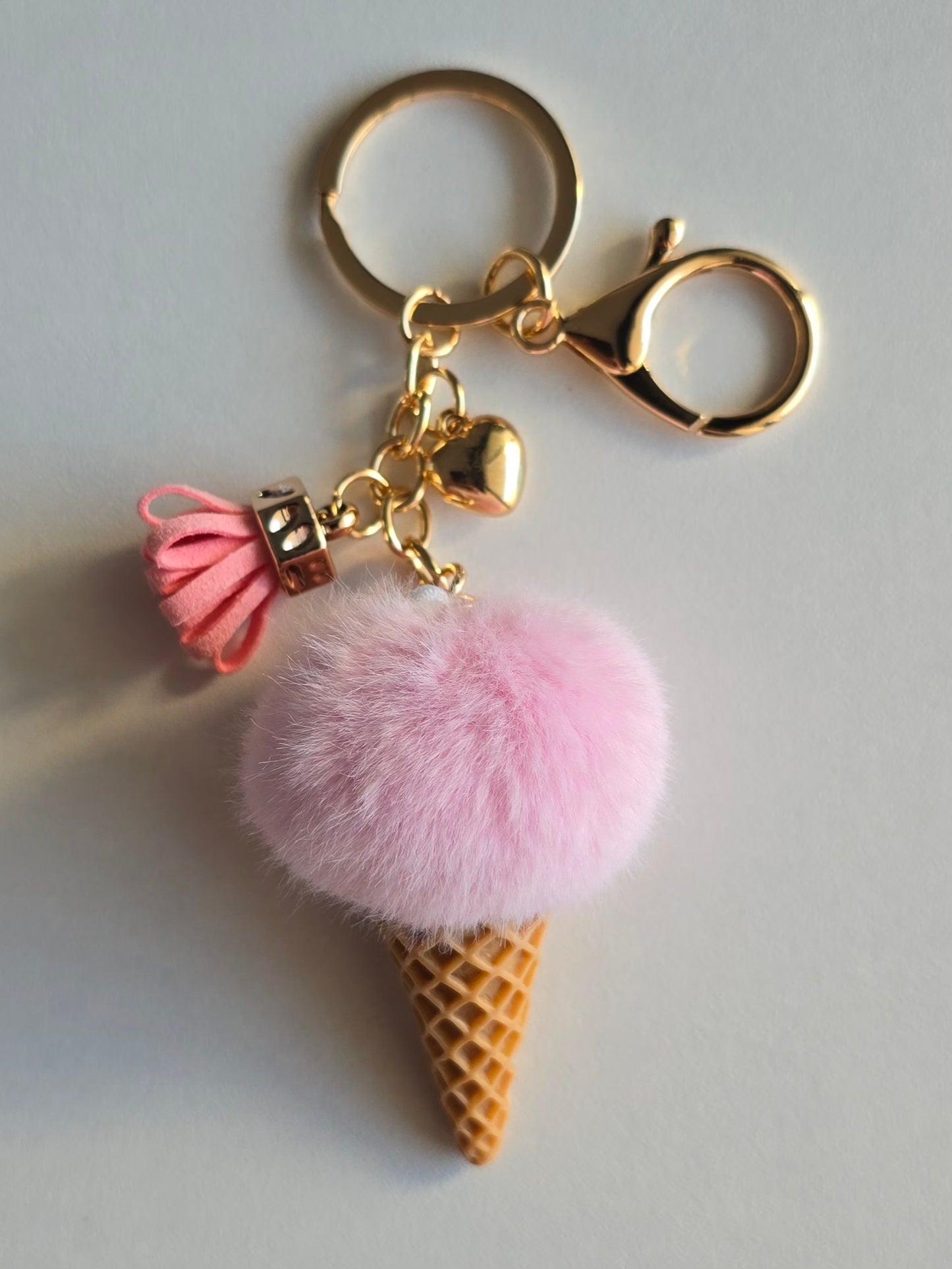 Porte-clé Glace pompon