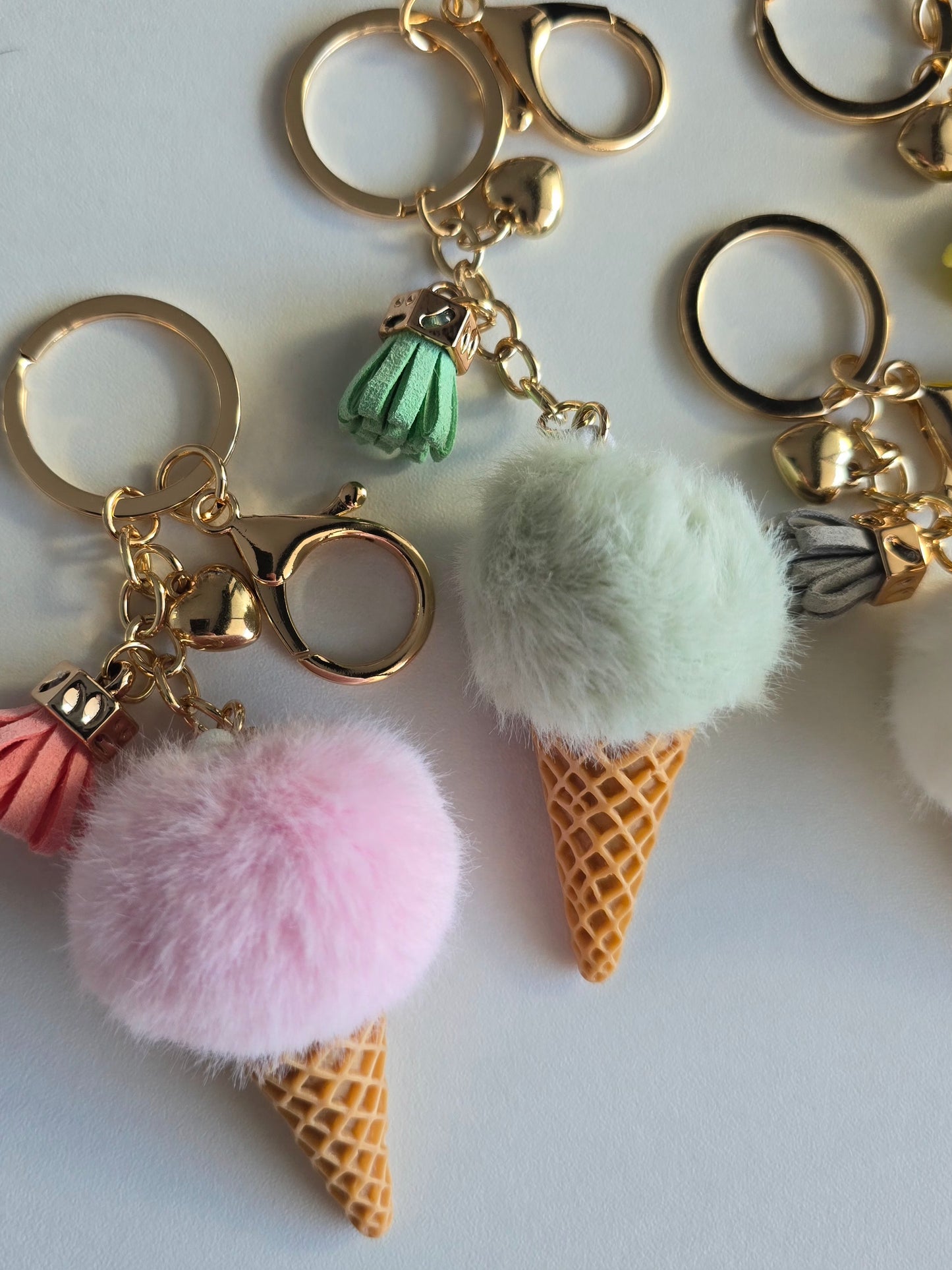 Porte-clé Glace pompon