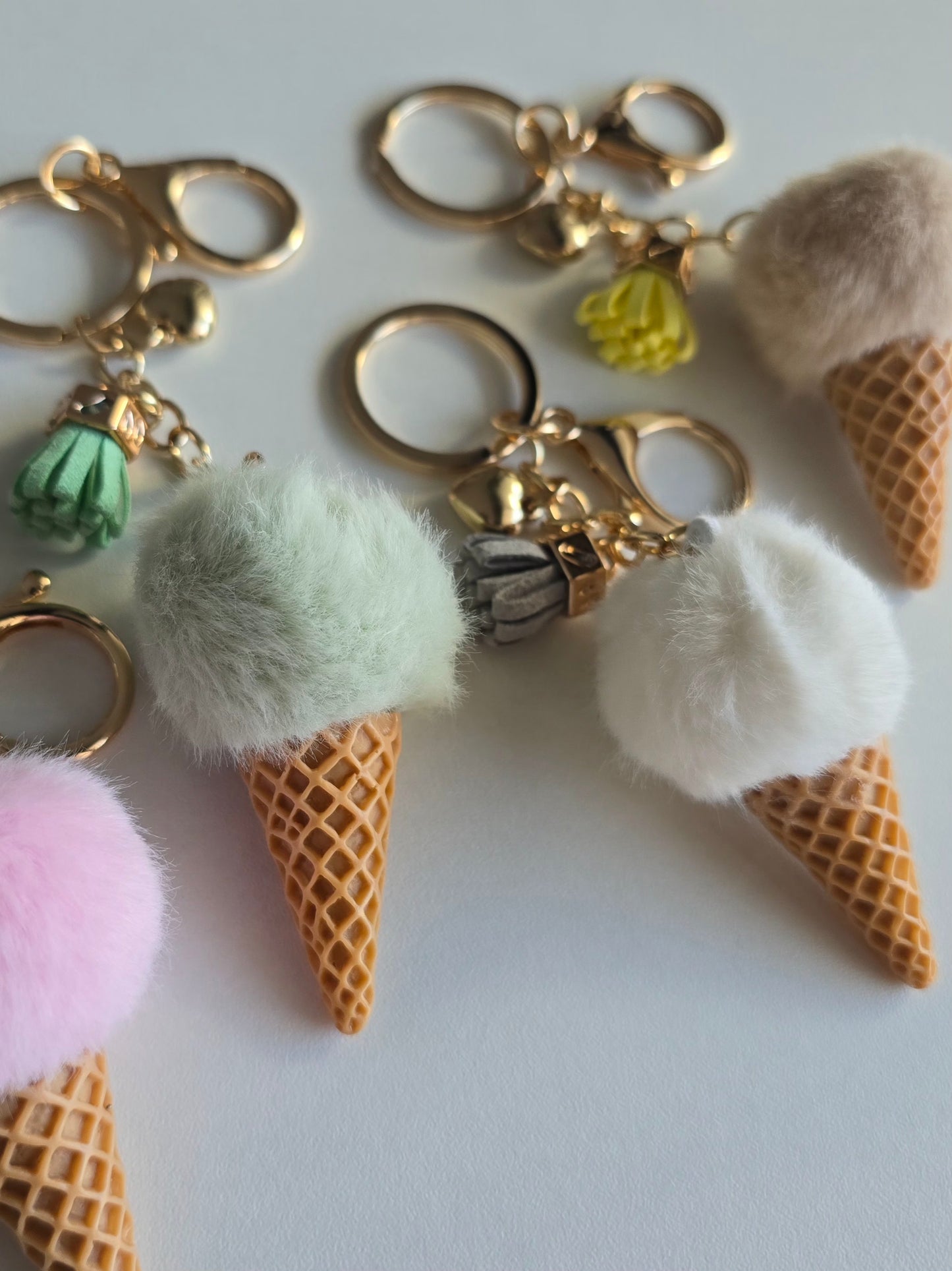 Porte-clé Glace pompon