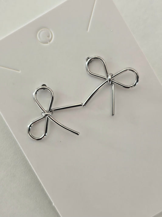 Boucles d'oreilles acier inoxydable ruban