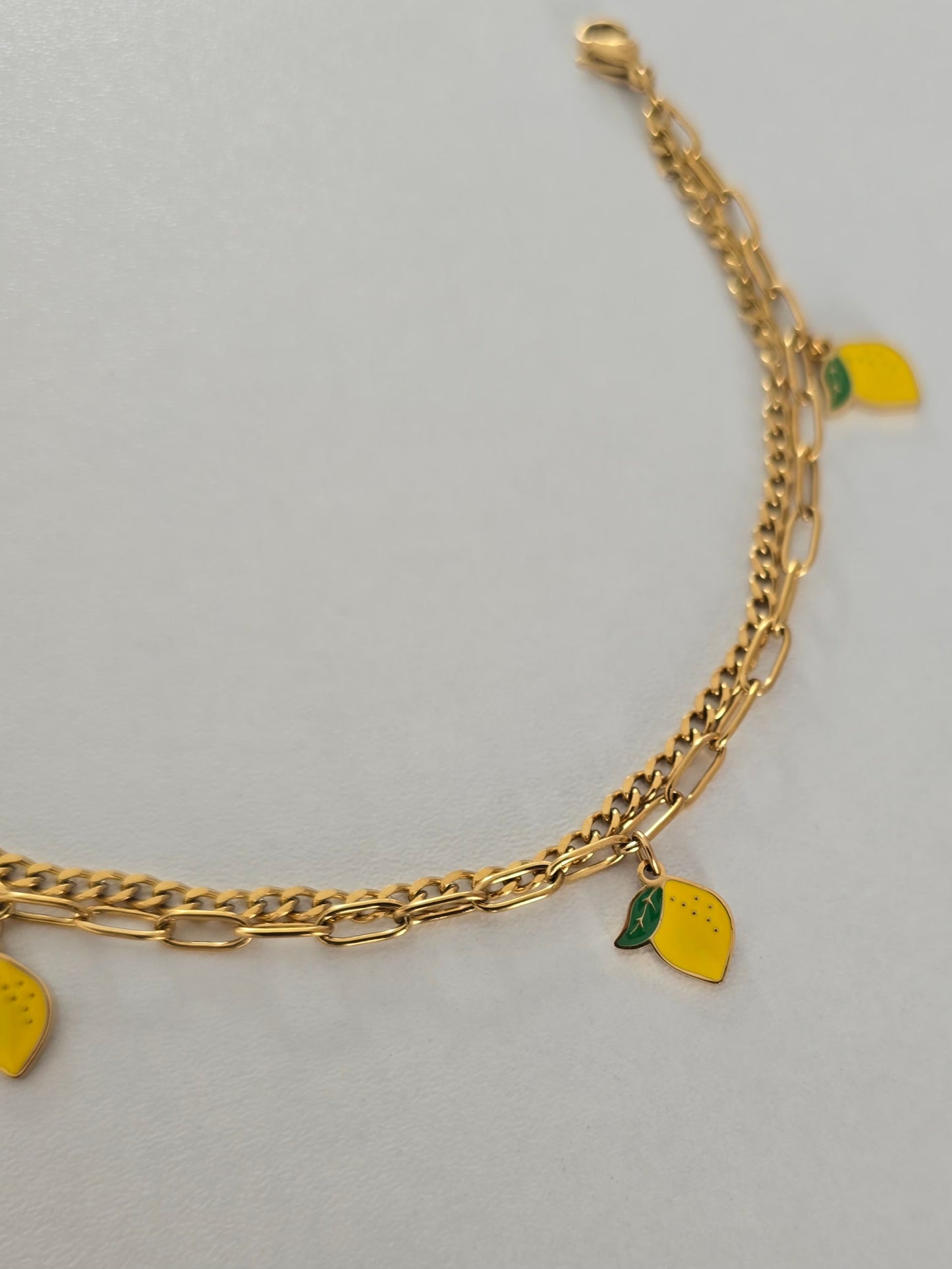 Bracelet en acier inoxydable citron
