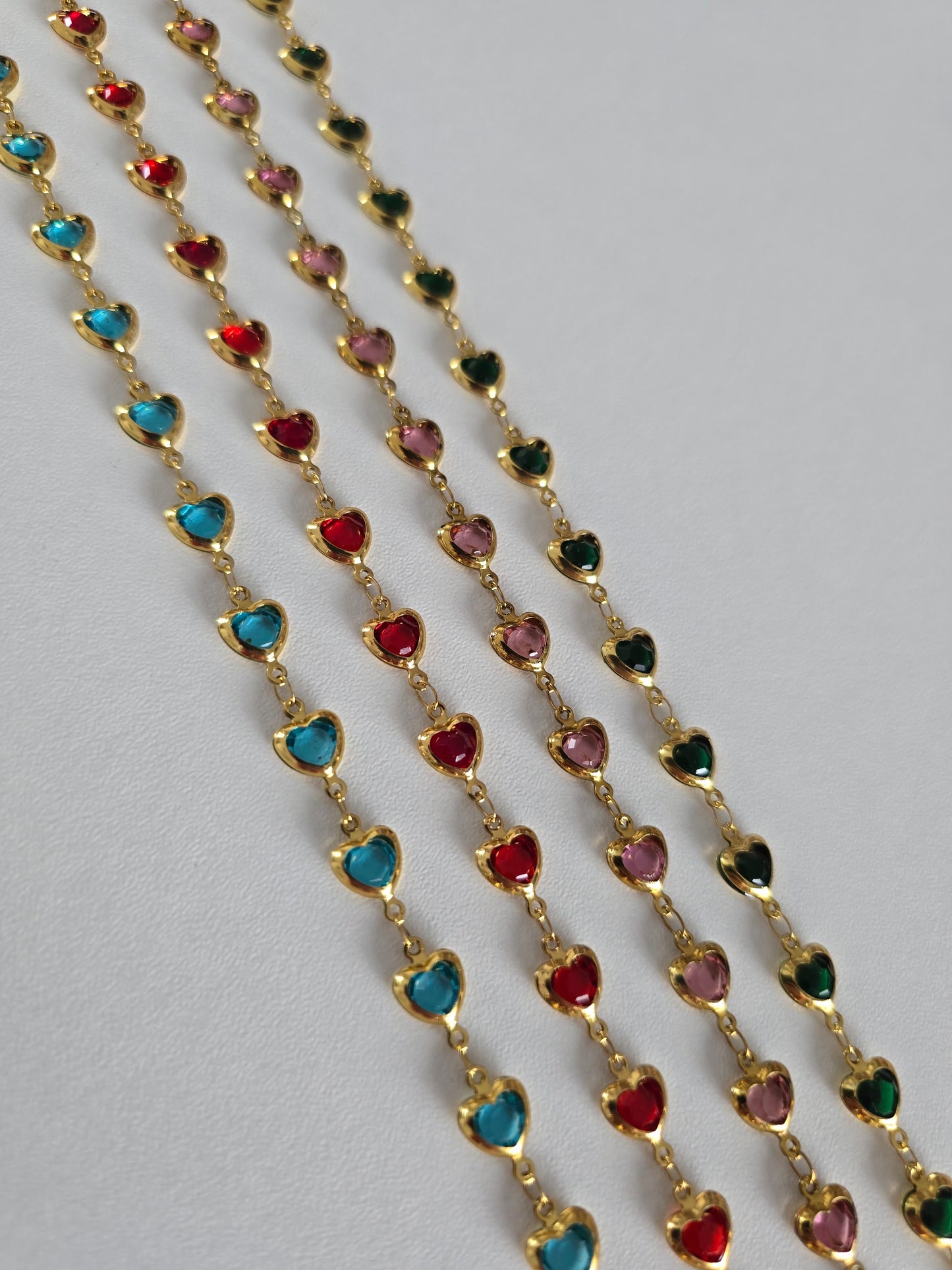 collier coeur doré ajustable 40 cm + rallonge 5 cm