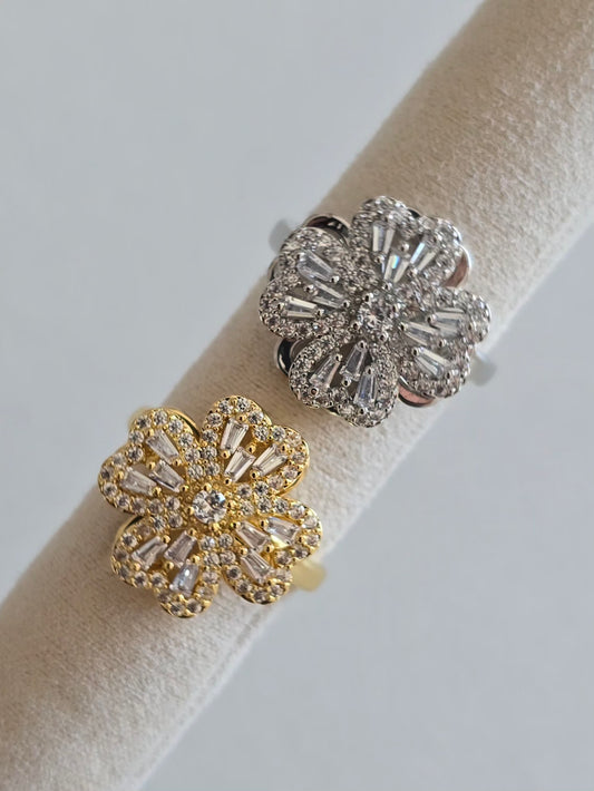 Bagues Chiara trèfle porte-bonheur en acier inoxydable