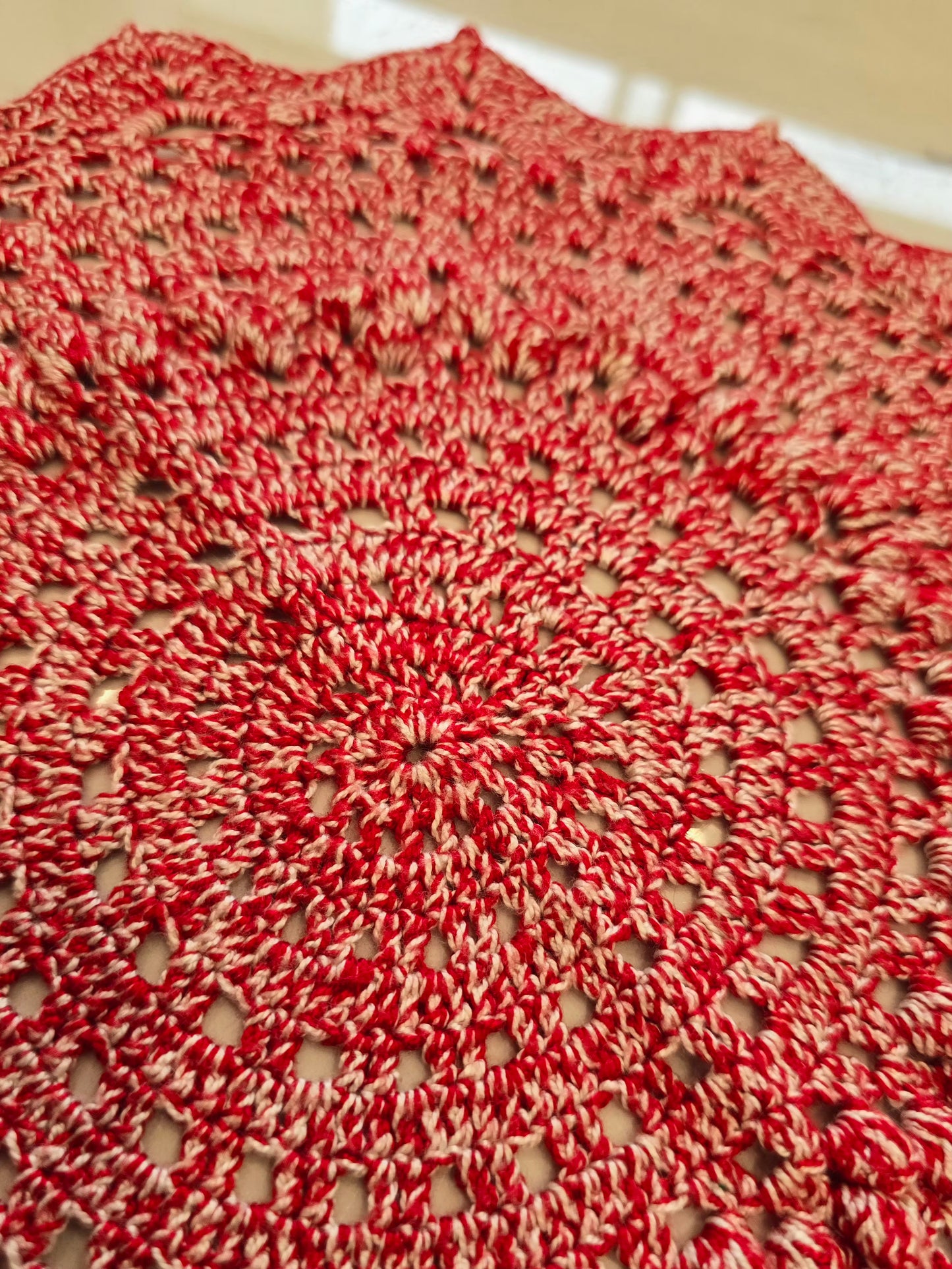 Rosace - Rouge et blanc