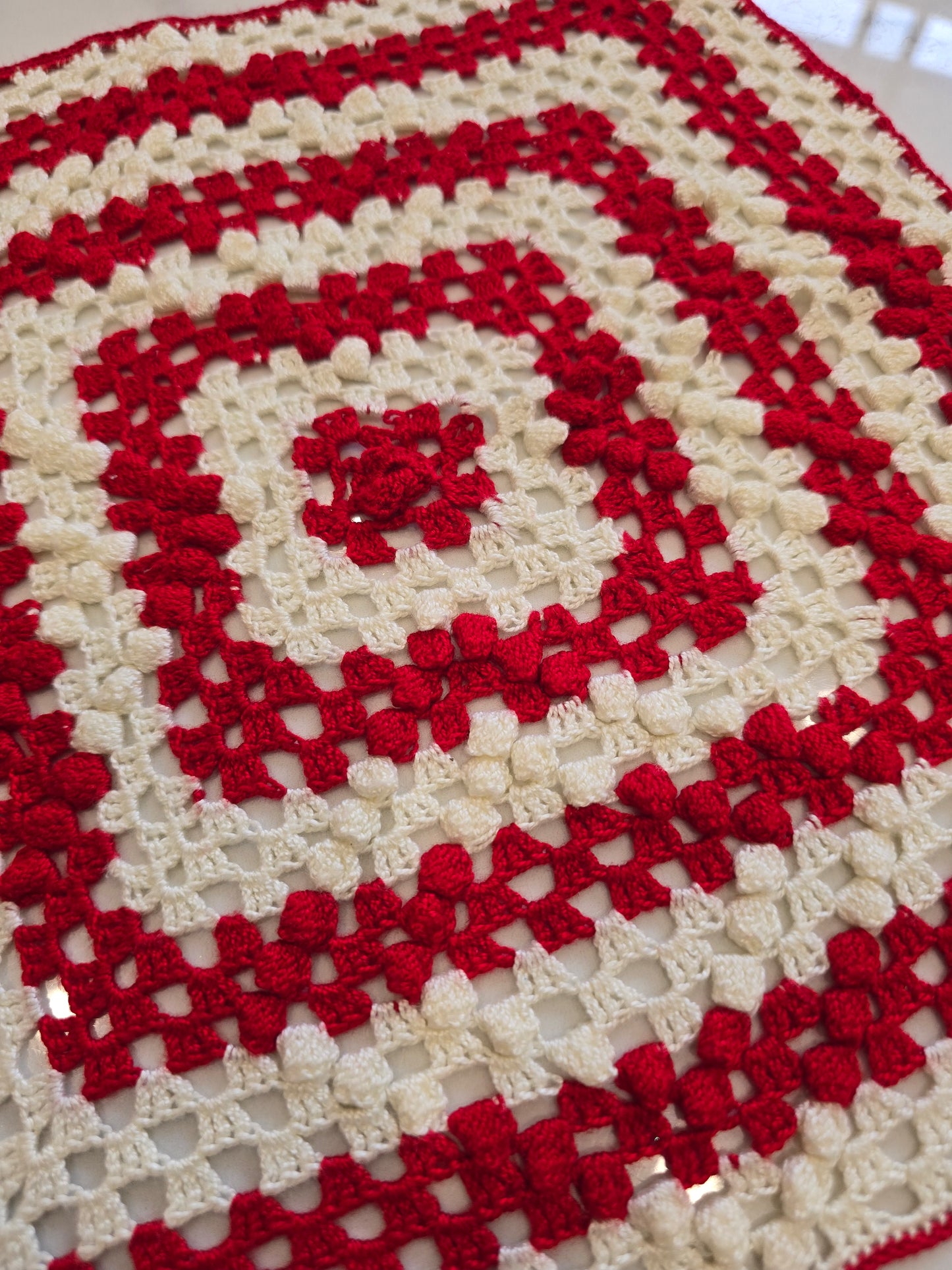 Losange - Rouge et blanc