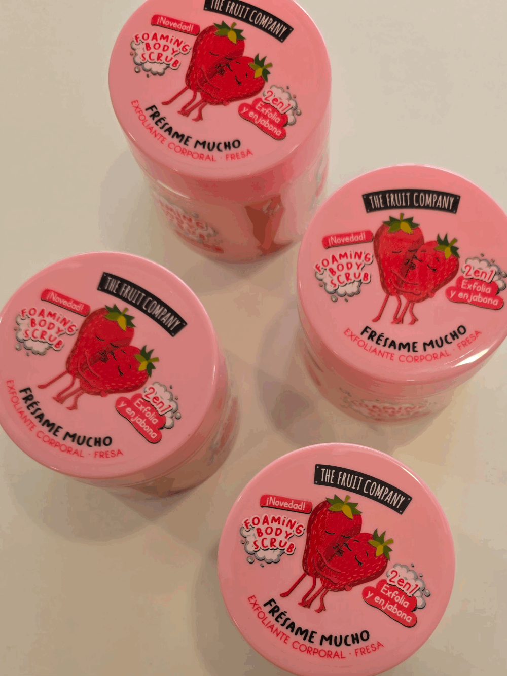 Gommage moussant Fraise