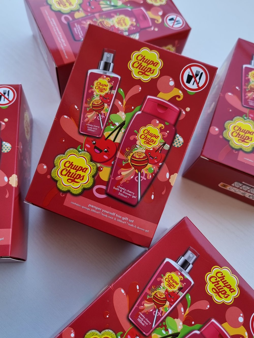 Coffret Chupa Chups brume + gel douche + eponge