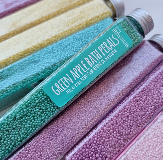 Tube de perles de bain - Pomme verte