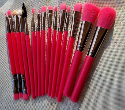 Lot 15 pinceaux NéonPink