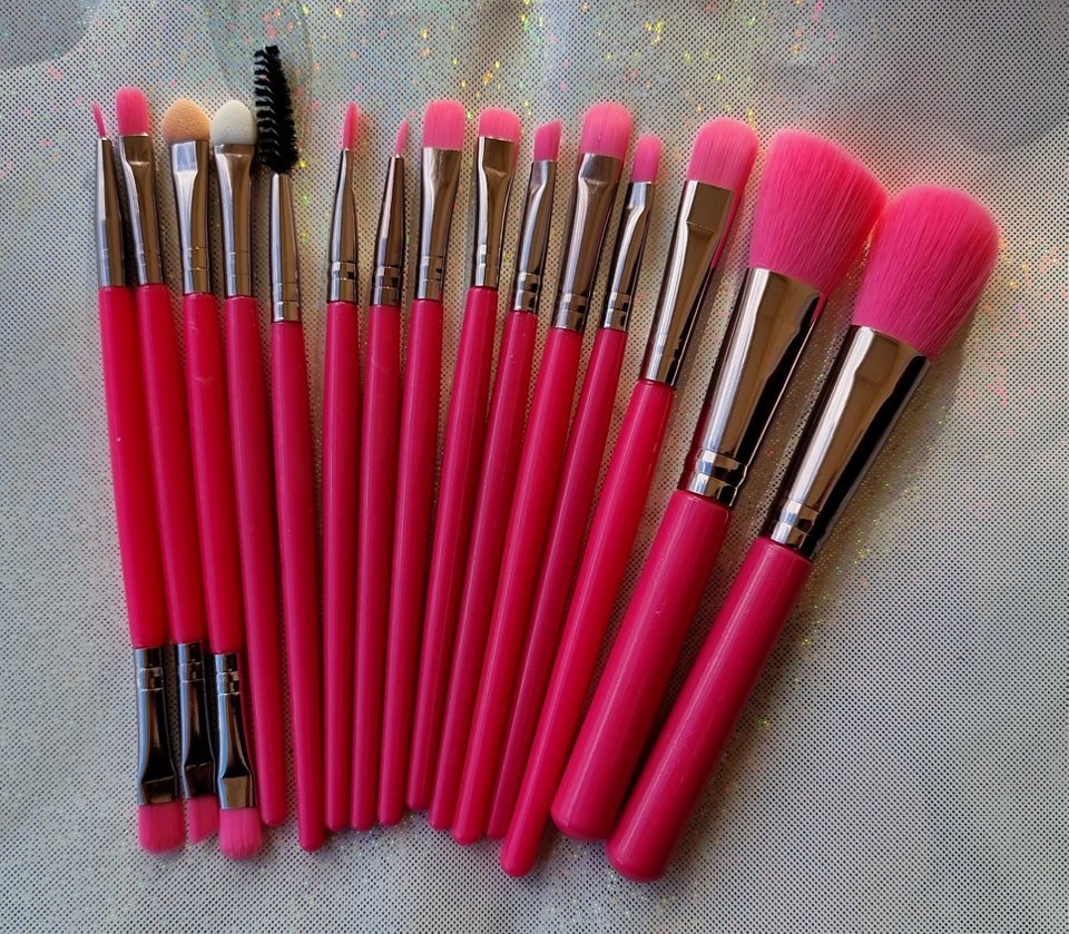Lot 15 pinceaux NéonPink