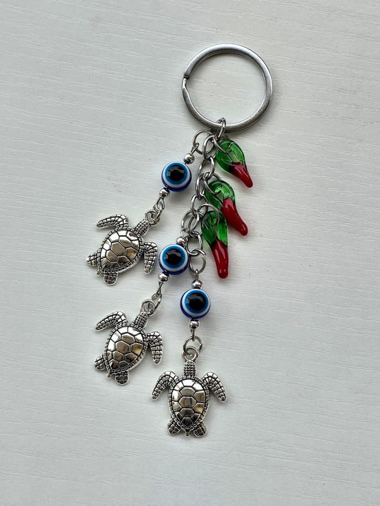 Porte-clé / Oeil Tortues