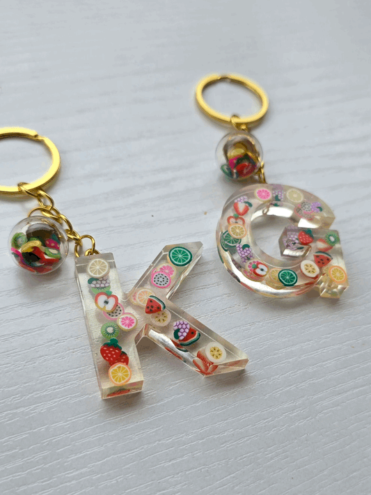 Porte-clé / Lettre *Fruits