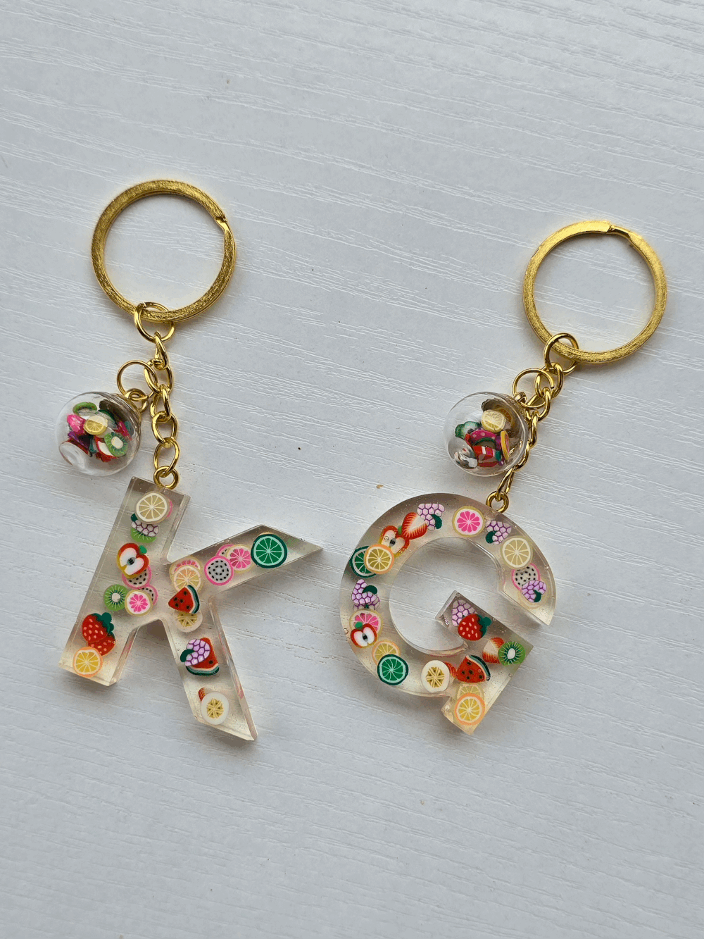 Porte-clé / Lettre *Fruits