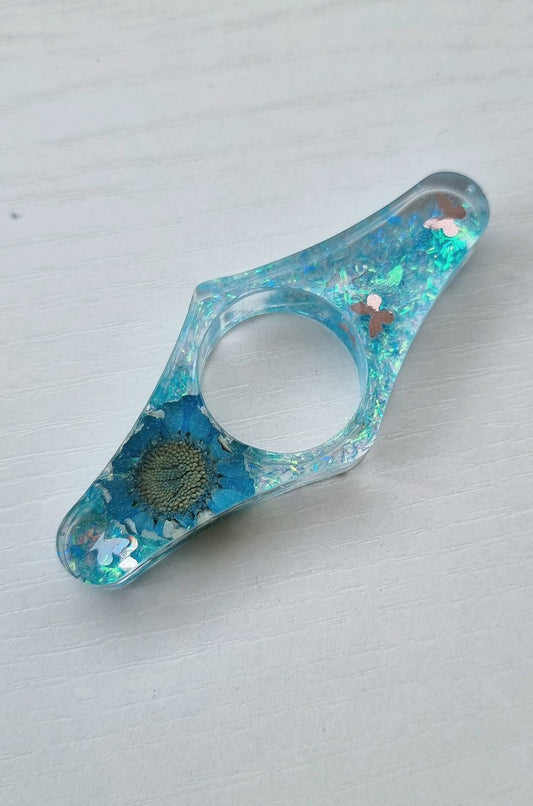 Bague de lecture / BlingFlower Blue
