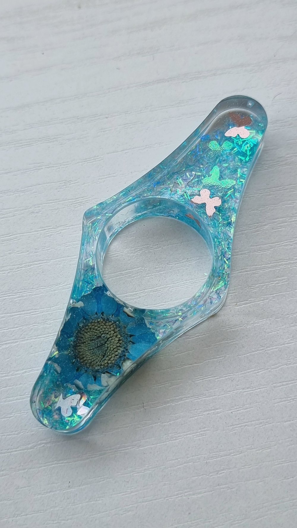 Bague de lecture / BlingFlower Blue