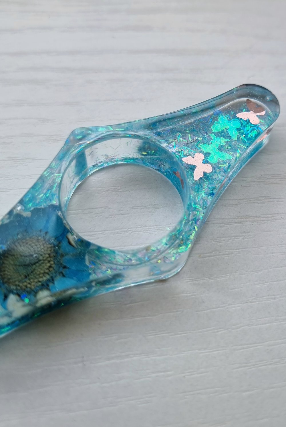 Bague de lecture / BlingFlower Blue