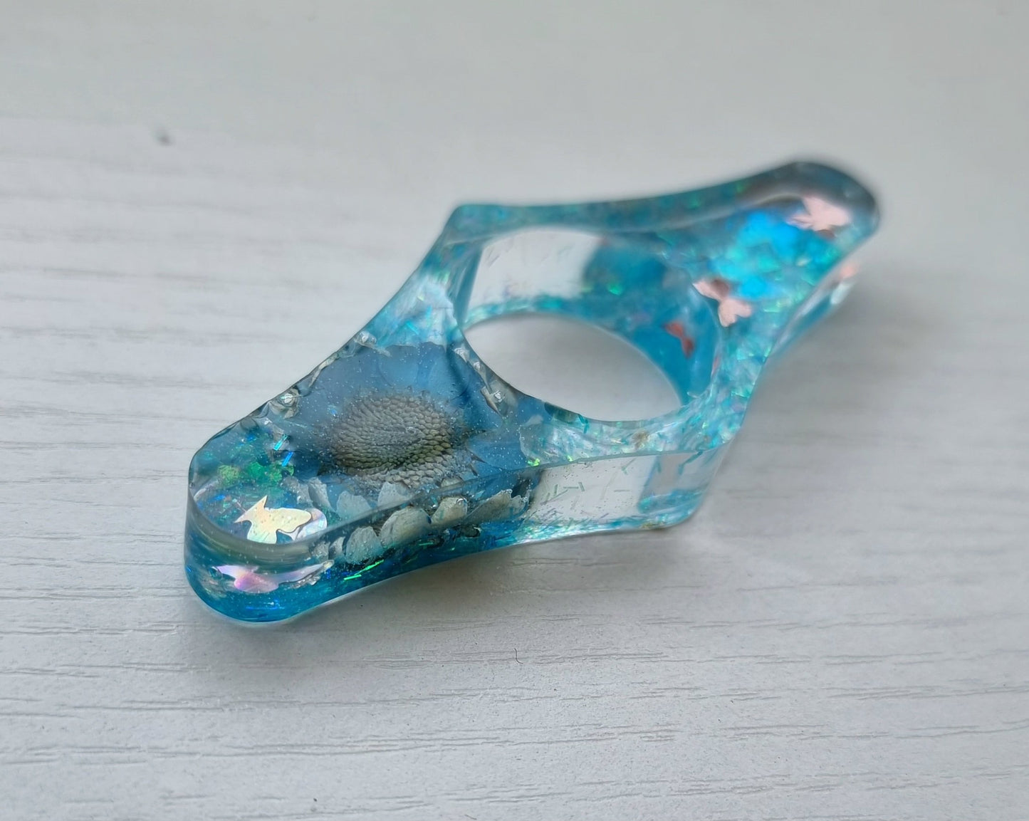 Bague de lecture / BlingFlower Blue