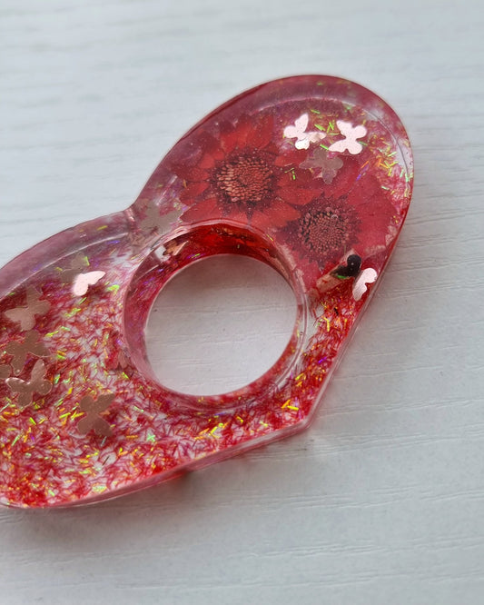 Bague de lecture / BlingFlower Red