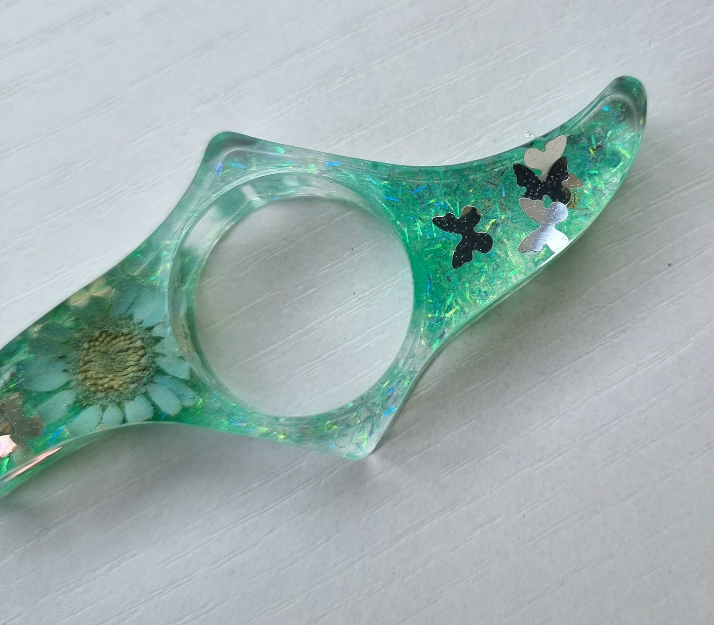 Bague de lecture / BlingFlower Green