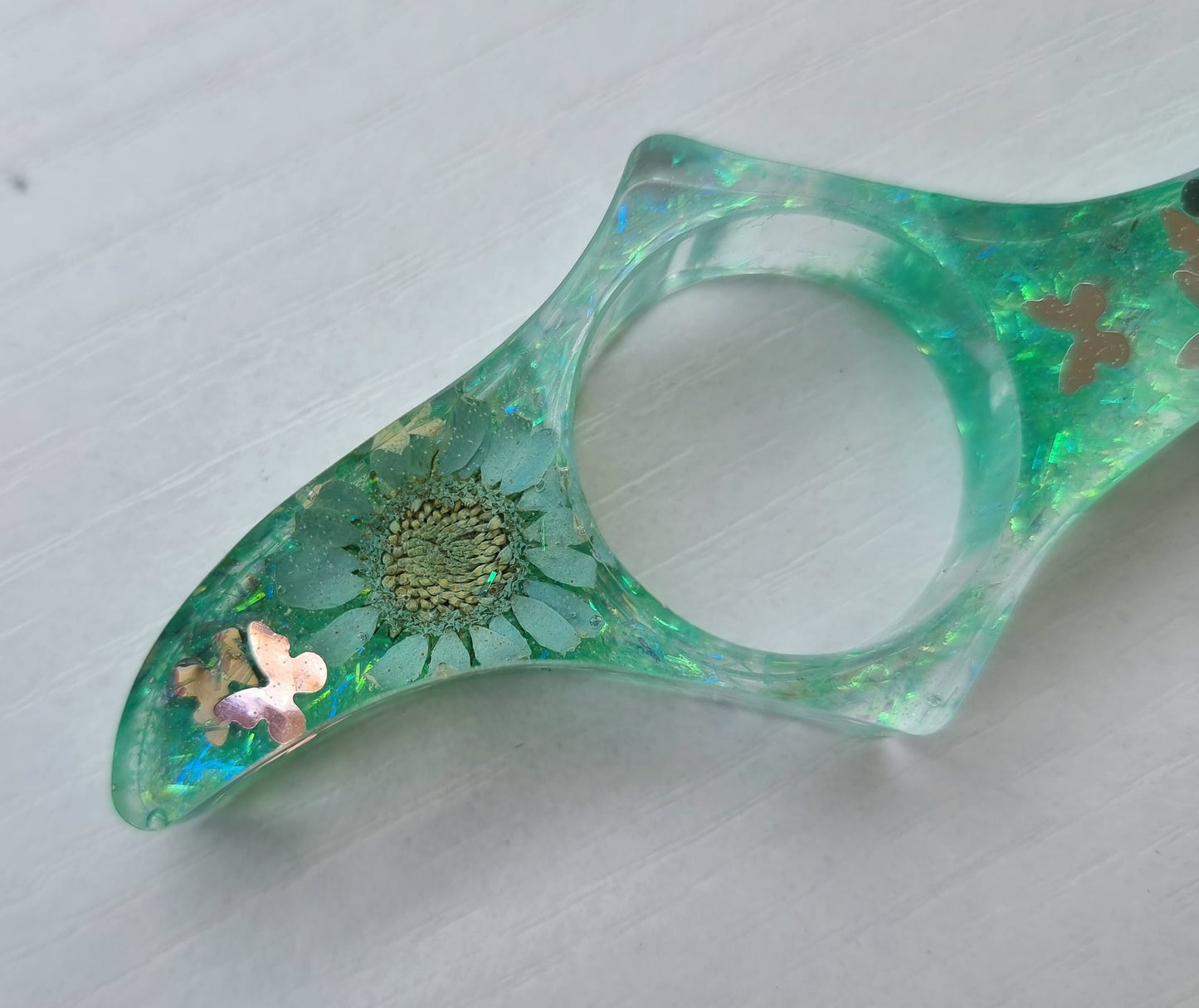 Bague de lecture / BlingFlower Green