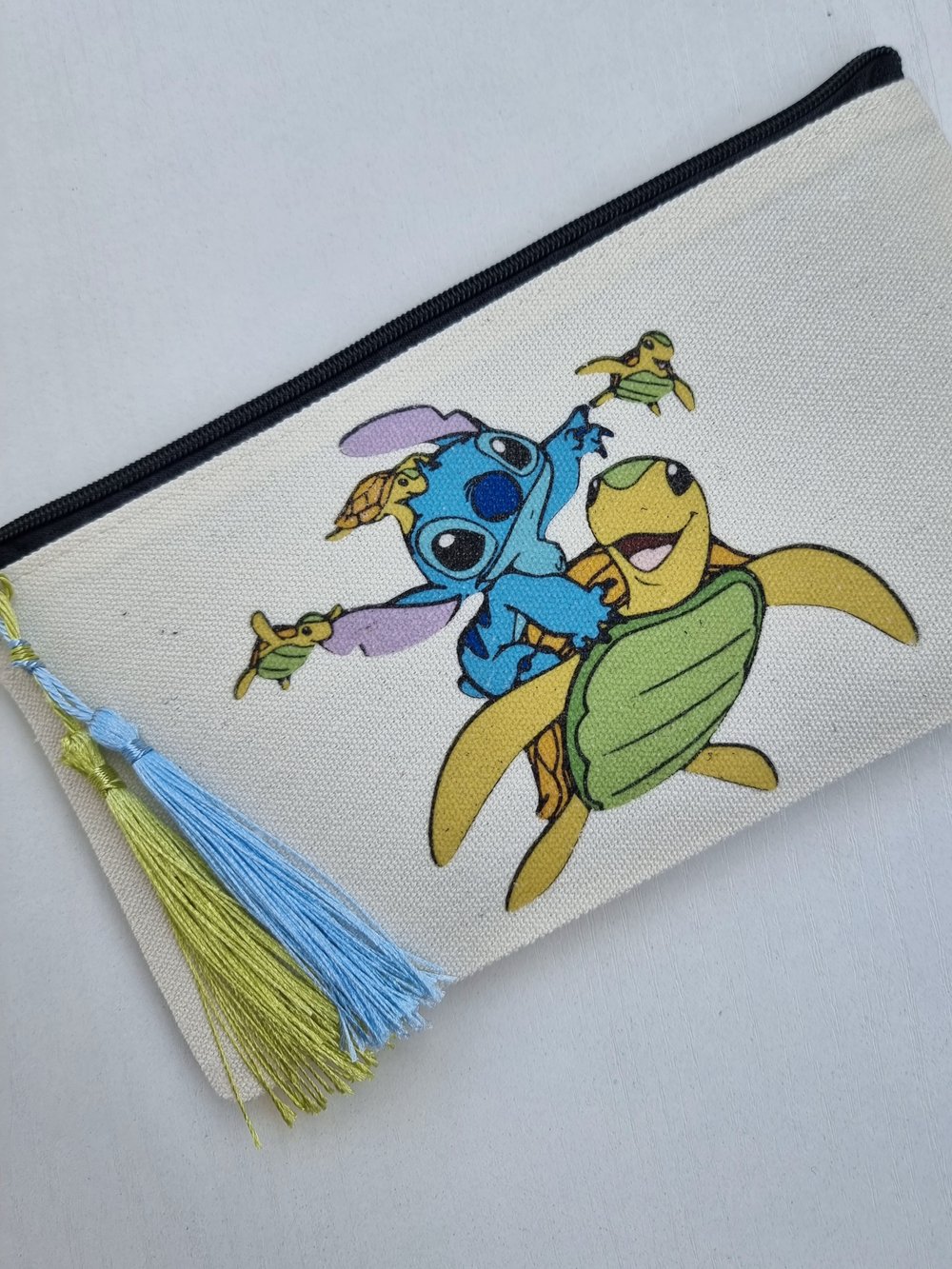 Pochette/Trousse - Stitch avec tortues