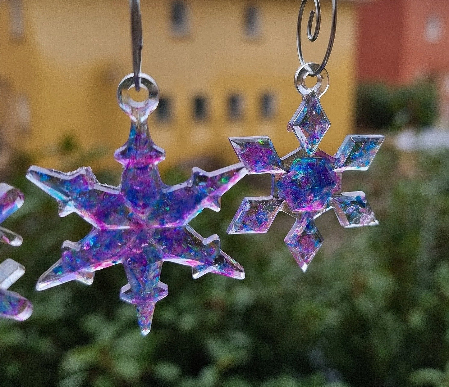 Lot de 3 flocons - Bleu/Violet