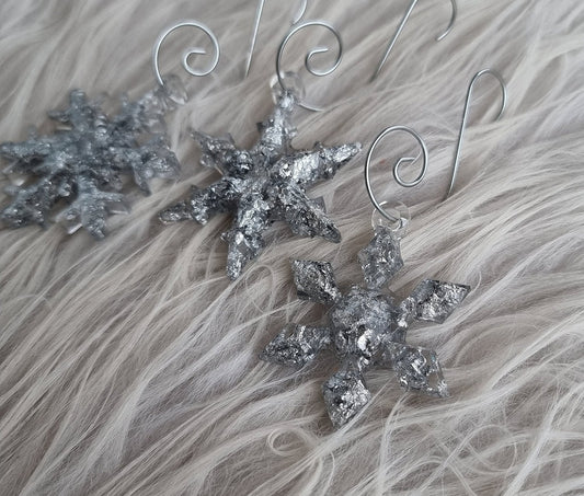 Lot de 3 flocons - Argenté